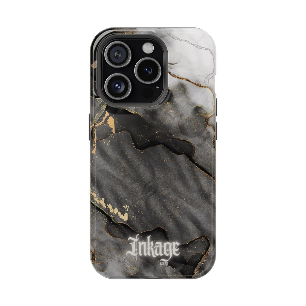 White Noir Marble Gold Foil Magnetic Phone Cases