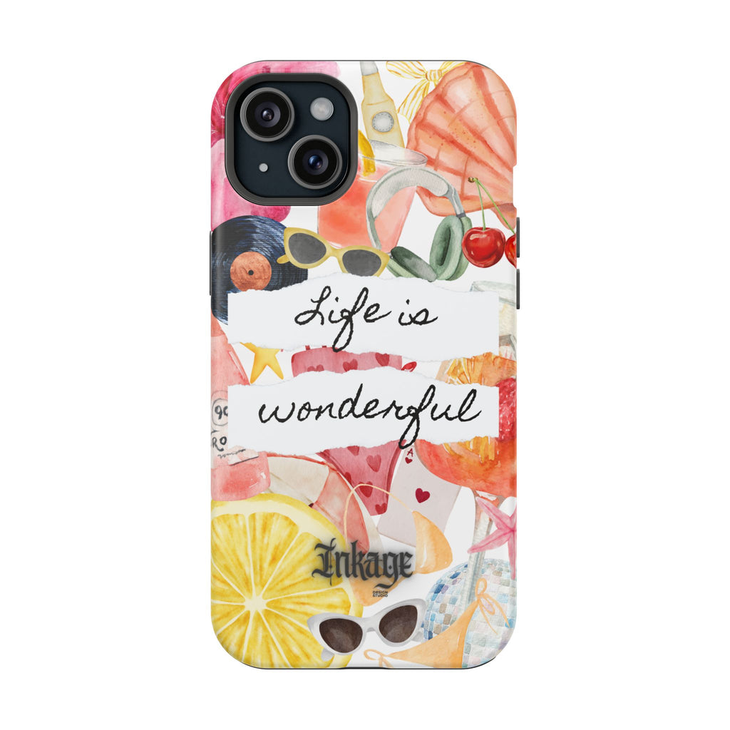 "Life is Wonderful" Quote Magnetic Phone Cases