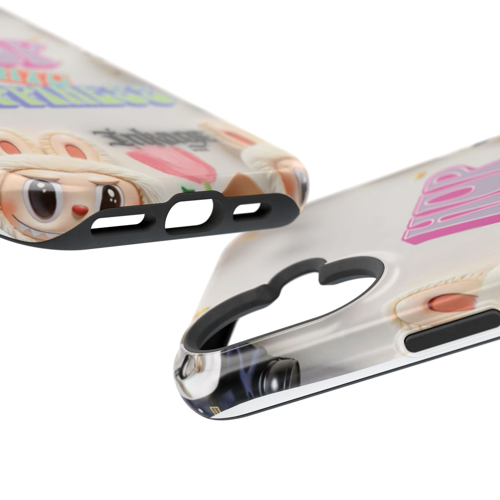 "Hop Into Happiness" Quote Magnetic Phone Case (Animation)