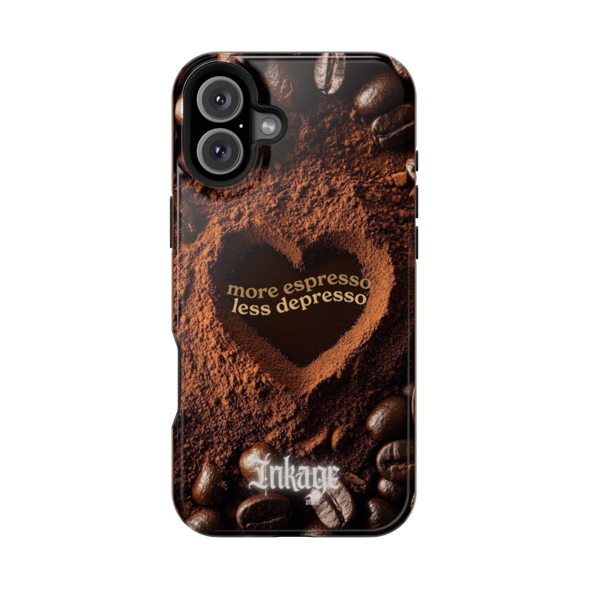"More Espresso Less Depresso" Magnetic Phone Cases (Quote)