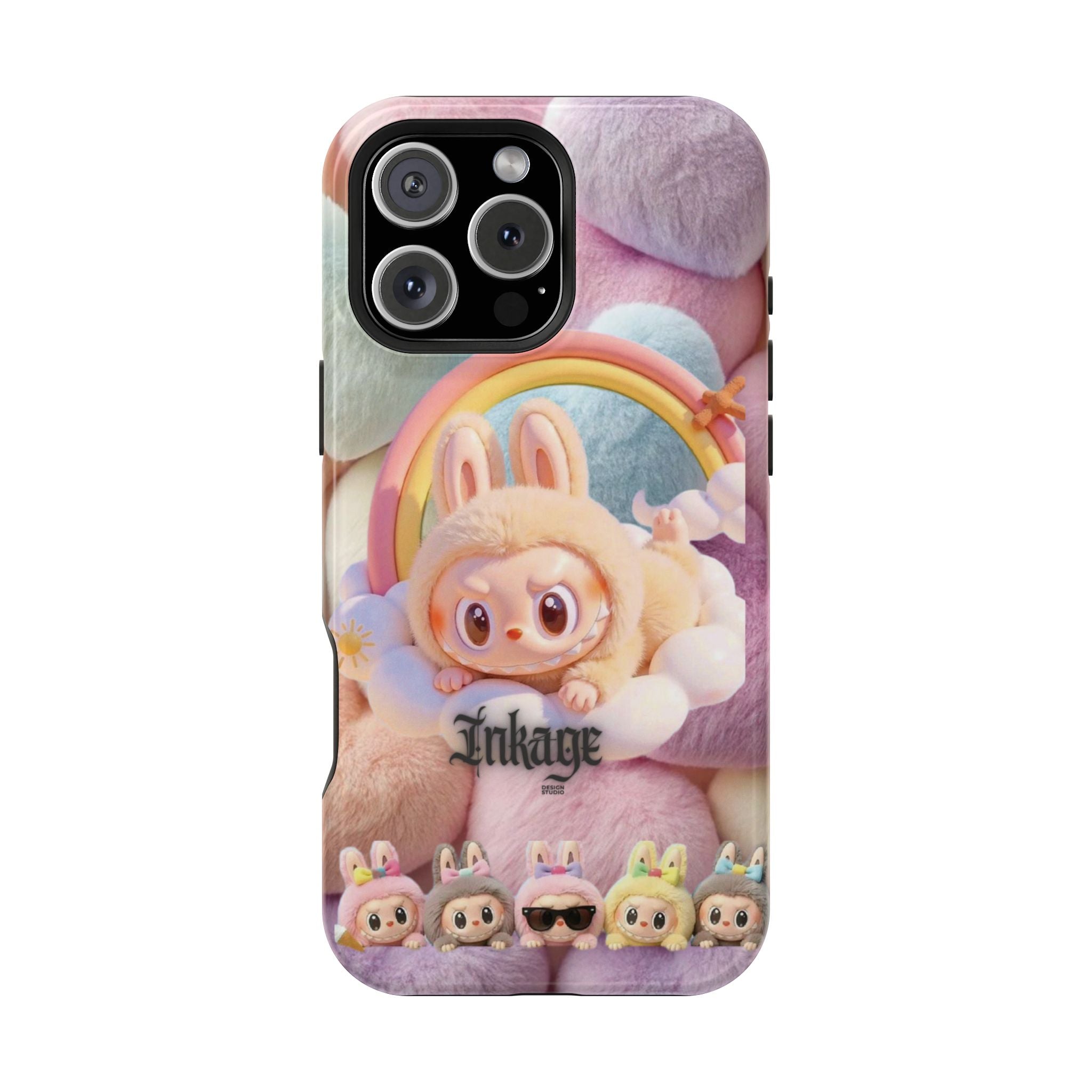 Pastel Rainbow Labubu Magnetic Phone Cases(Animation)