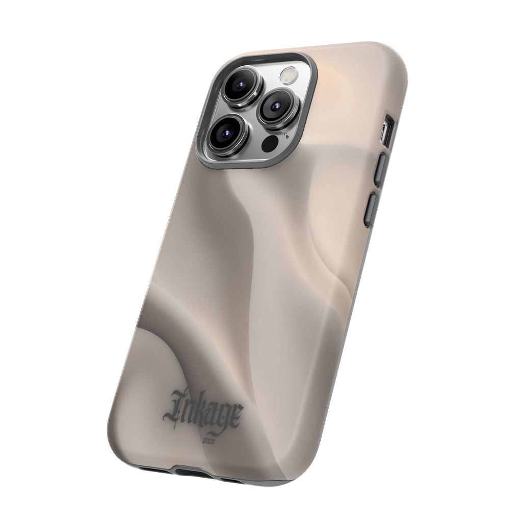 Beige Wavy Flow Tough Phone Case (Minimal)