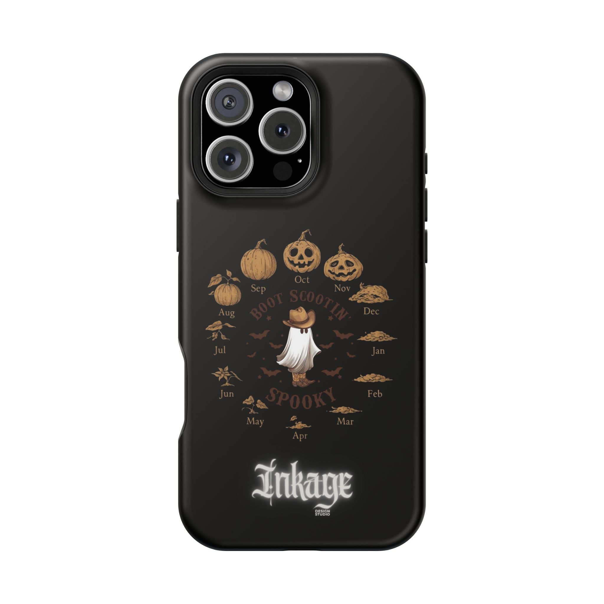 Spooky Boot Halloween Pumpkin Magnetic Phone Case (Season)