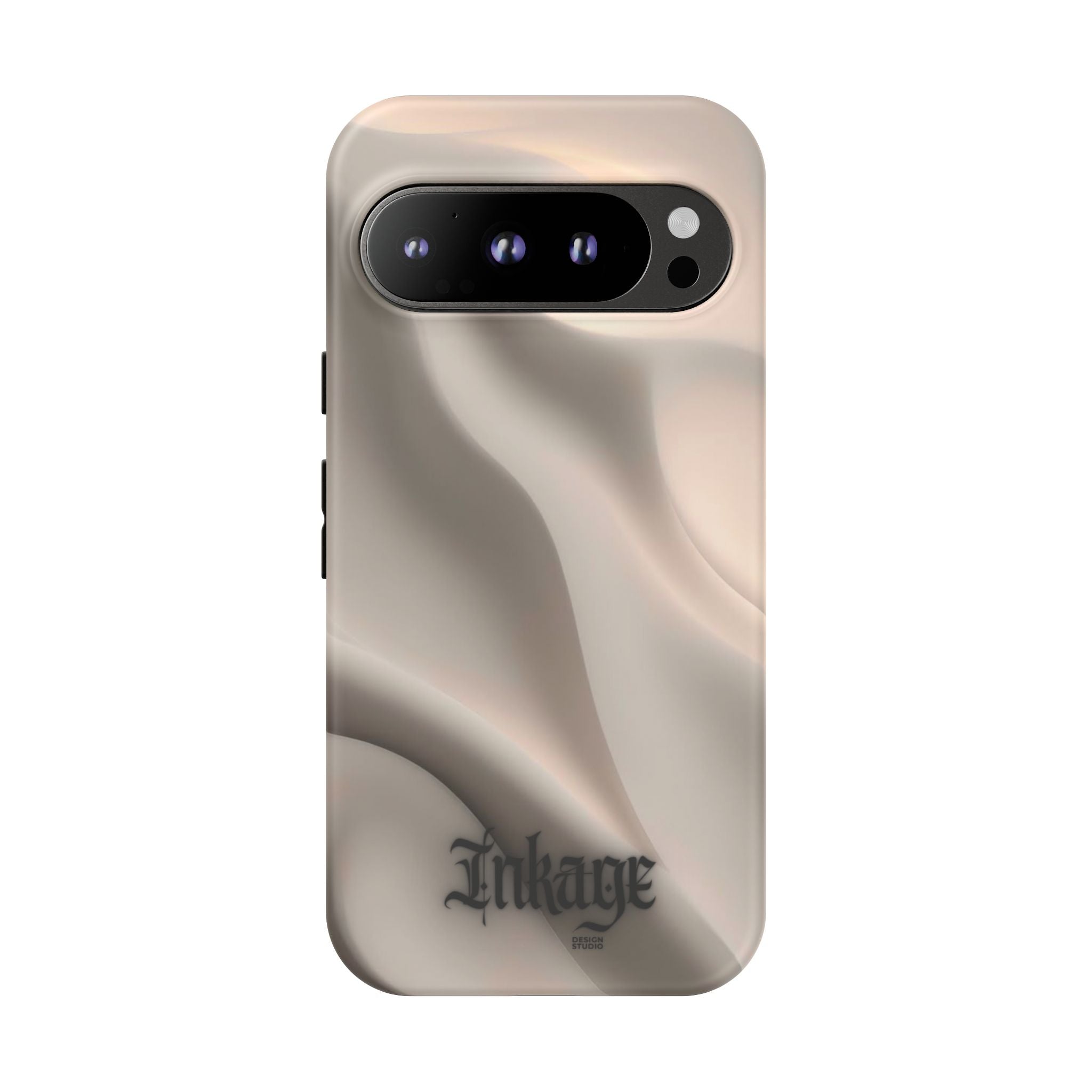Beige Wavy Flow Tough Phone Case (Minimal)