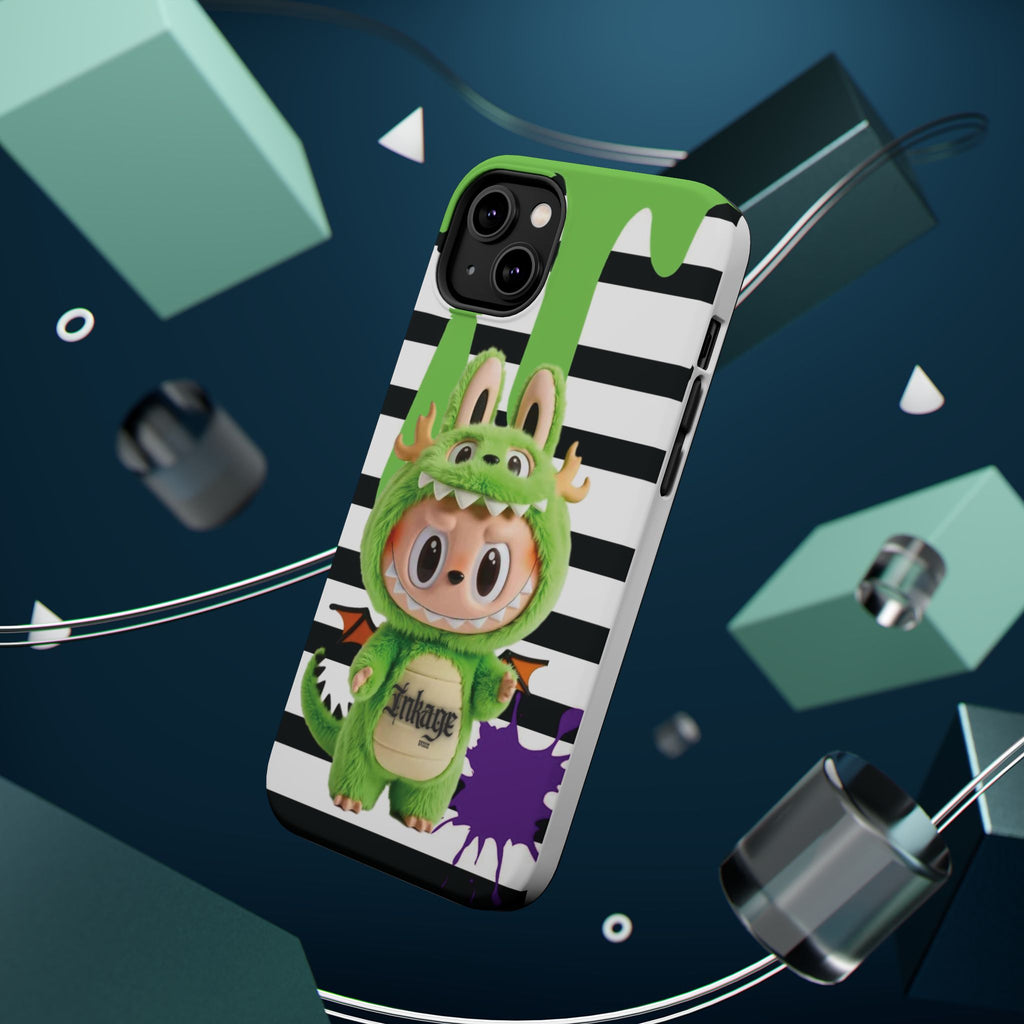 Greenie Labubu Spooky Magnetic Phone Case (Animation)