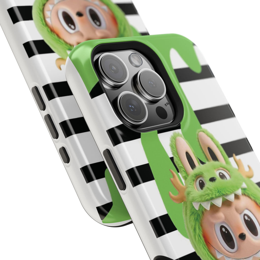 Greenie Labubu Spooky Magnetic Phone Case (Animation)