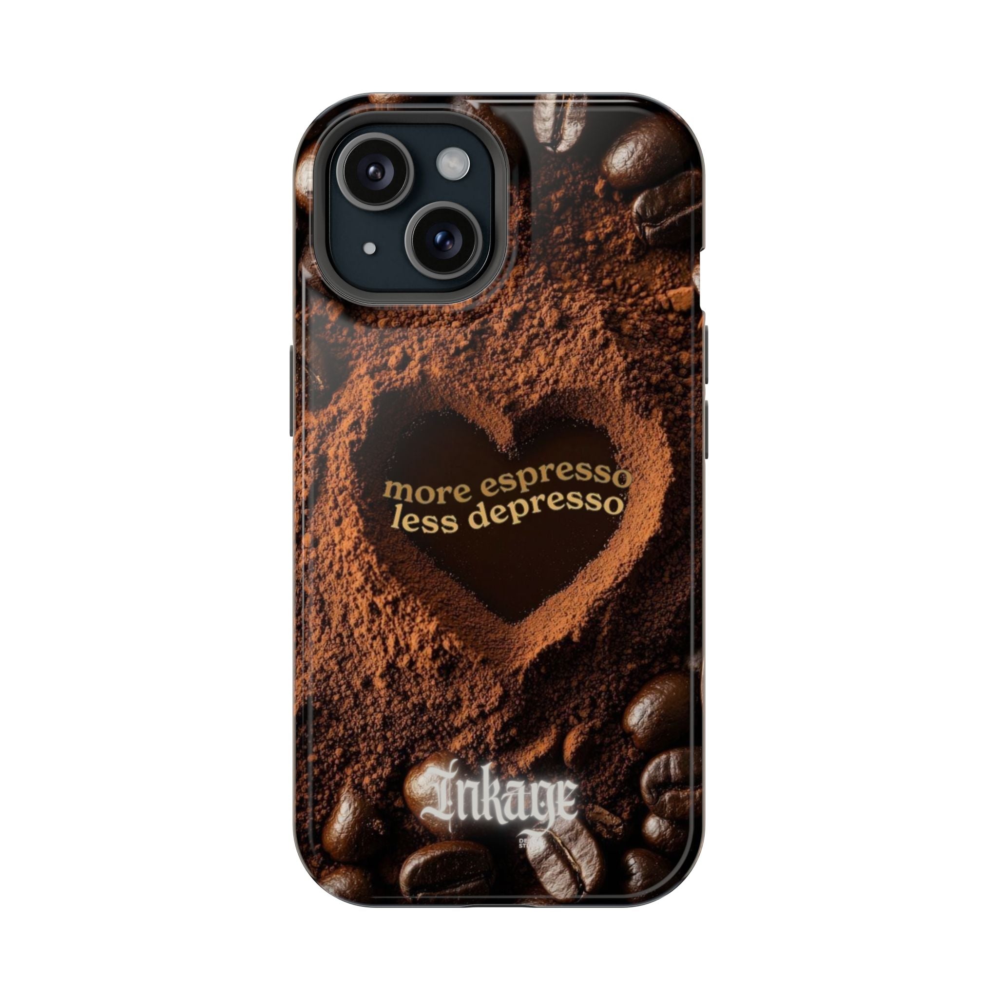 "More Espresso Less Depresso" Magnetic Phone Cases (Quote)