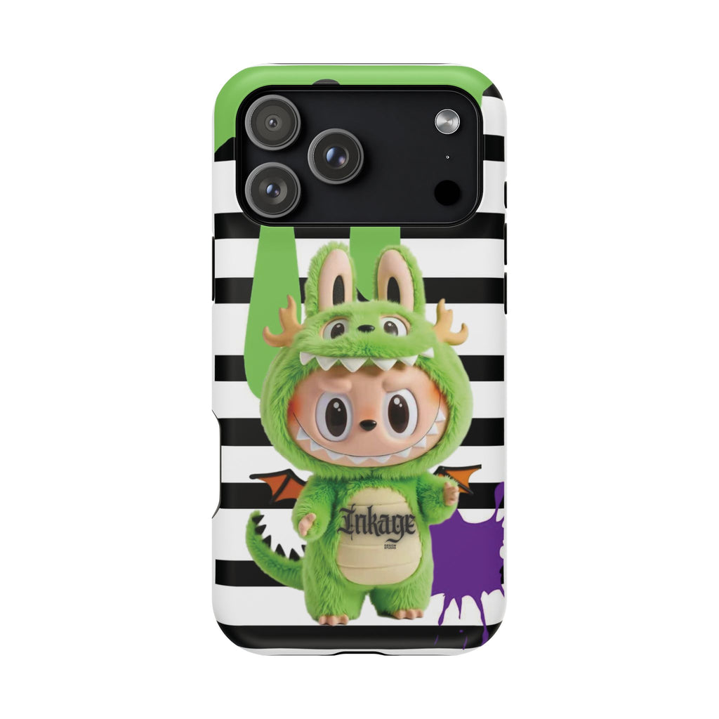 Greenie Labubu Spooky Magnetic Phone Case (Animation)