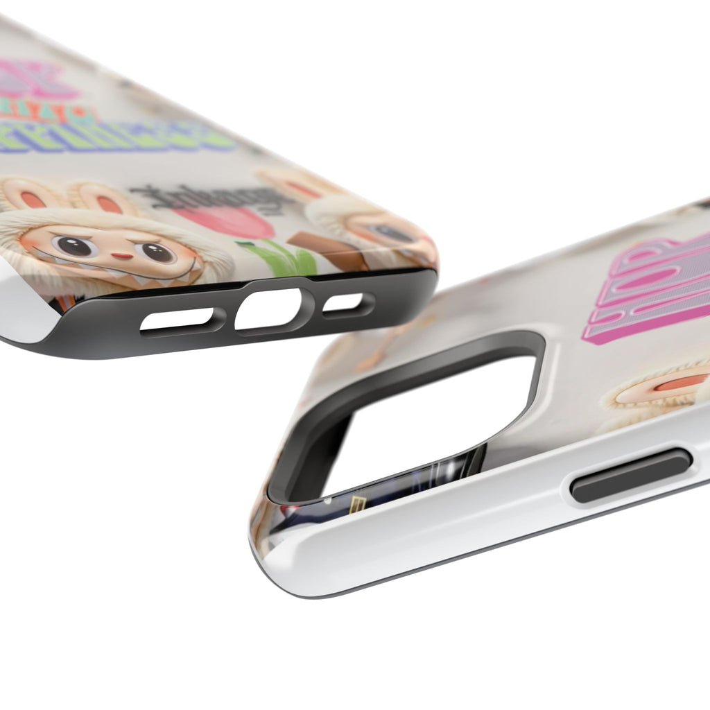 "Hop Into Happiness" Quote Magnetic Phone Case (Animation)