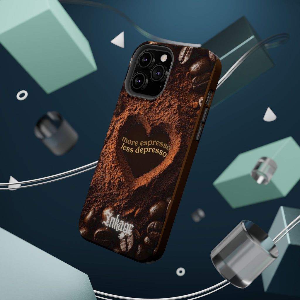 "More Espresso Less Depresso" Magnetic Phone Cases (Quote)