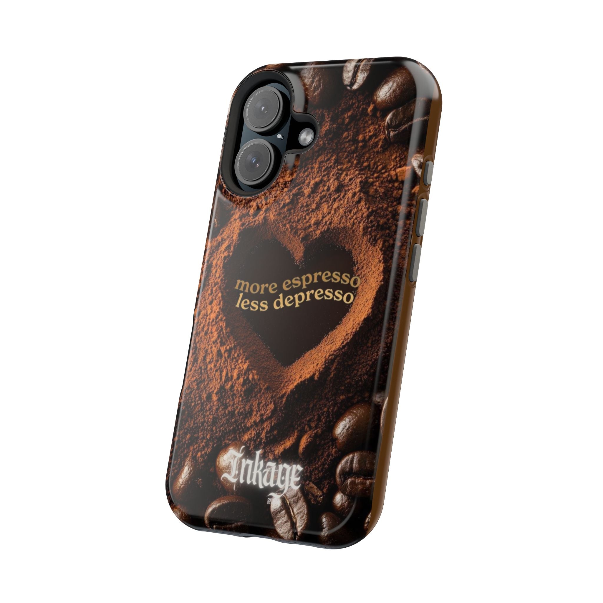 "More Espresso Less Depresso" Magnetic Phone Cases (Quote)