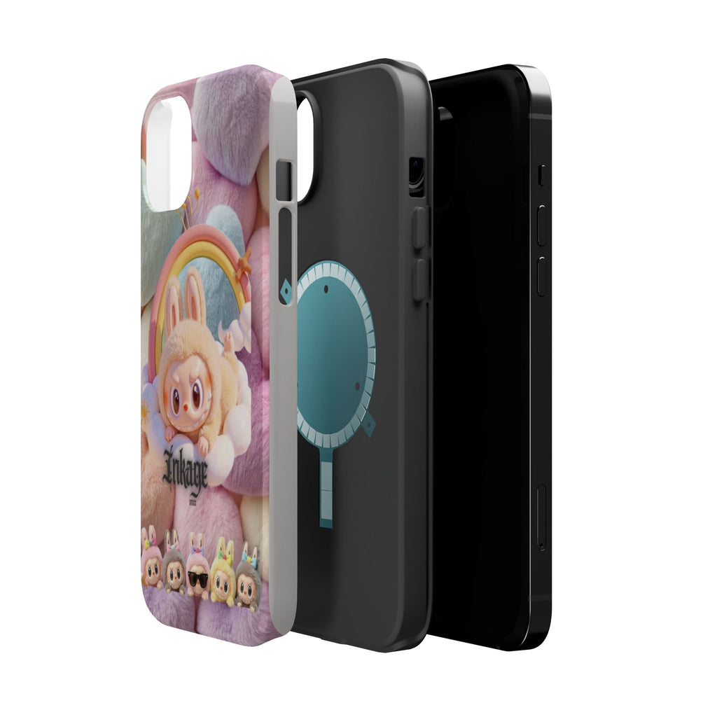 Pastel Rainbow Labubu Magnetic Phone Cases (Animation)