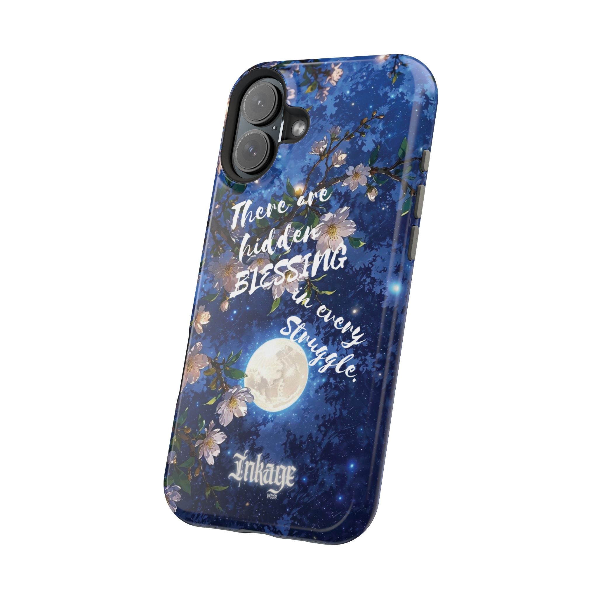 “Moonlit Blessing” Quote Magnetic Phone Cases