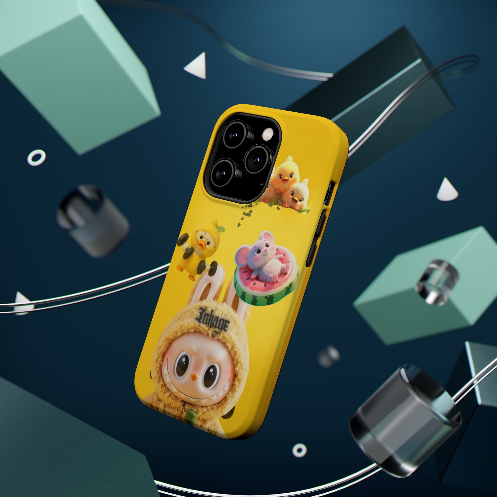 Yellow Cutie Labubu Magnetic Phone Cases (Animation)