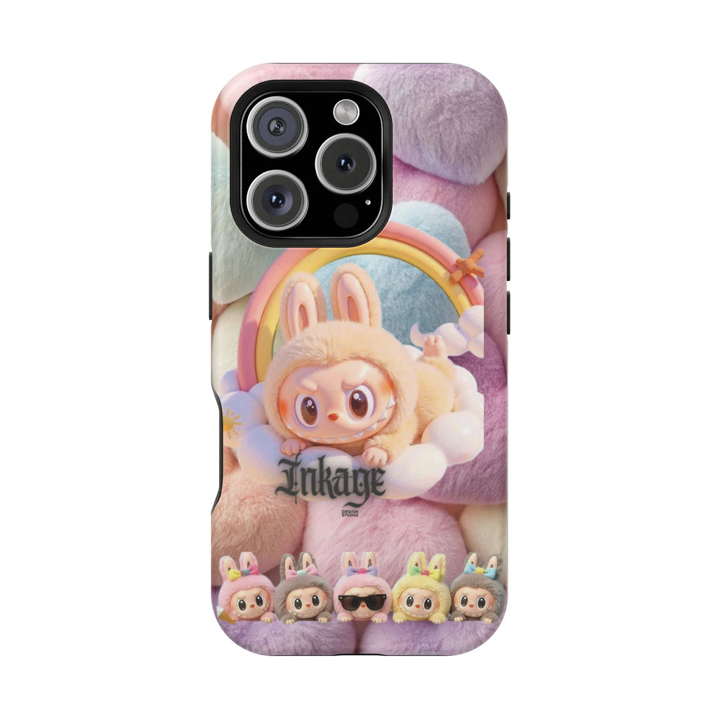 Pastel Rainbow Labubu Magnetic Phone Cases (Animation)