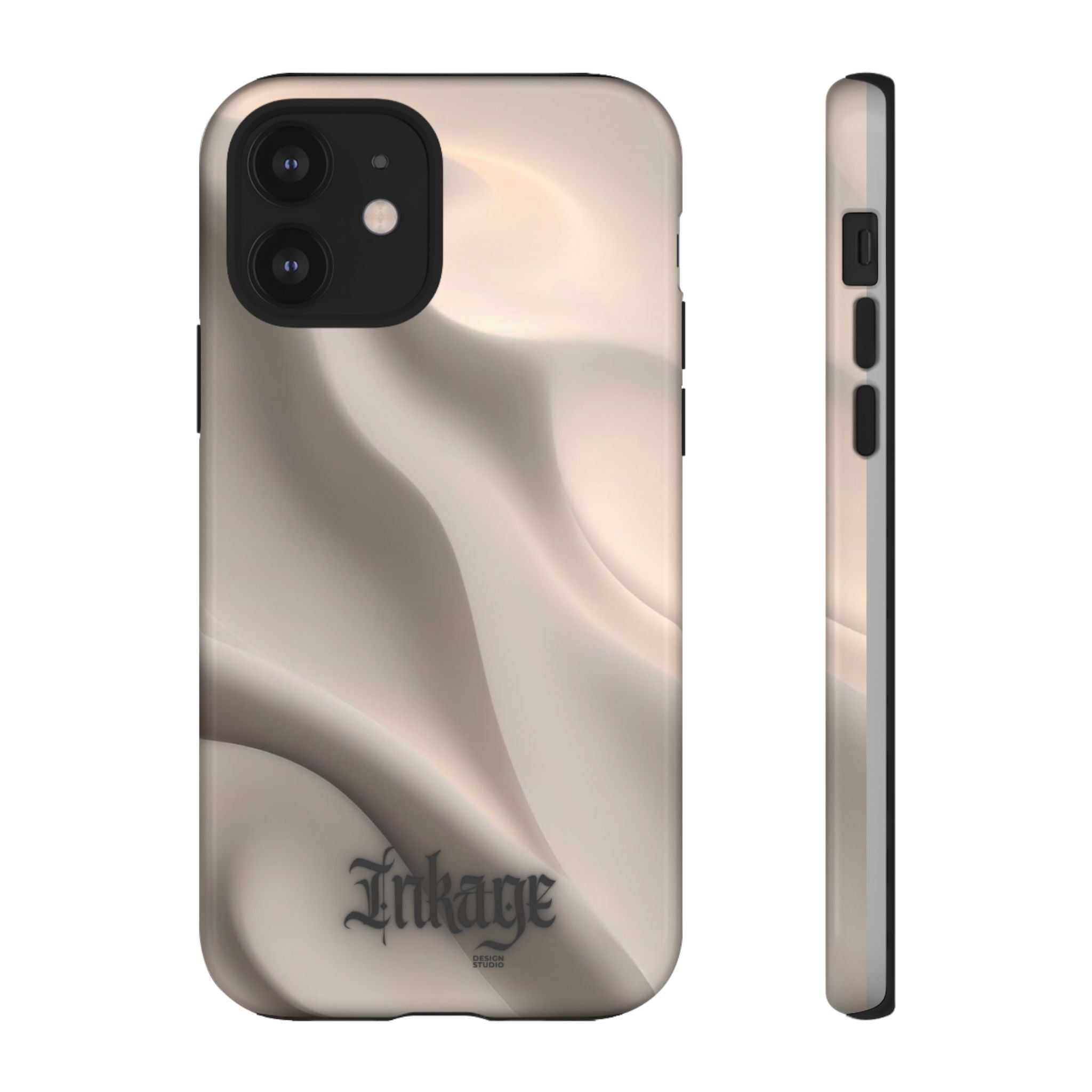 Beige Wavy Flow Tough Phone Case (Minimal)