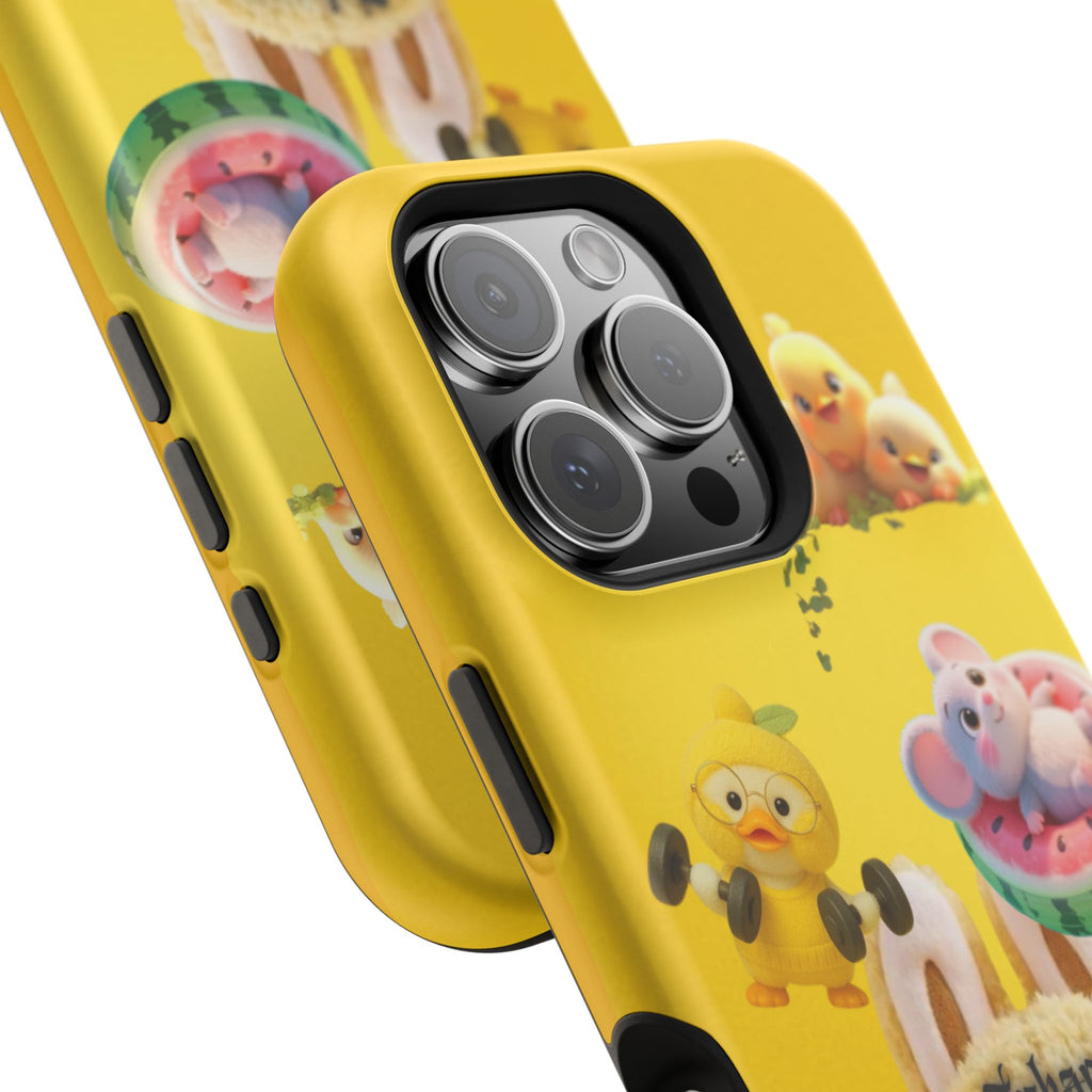 Yellow Cutie Labubu Magnetic Phone Cases (Animation)