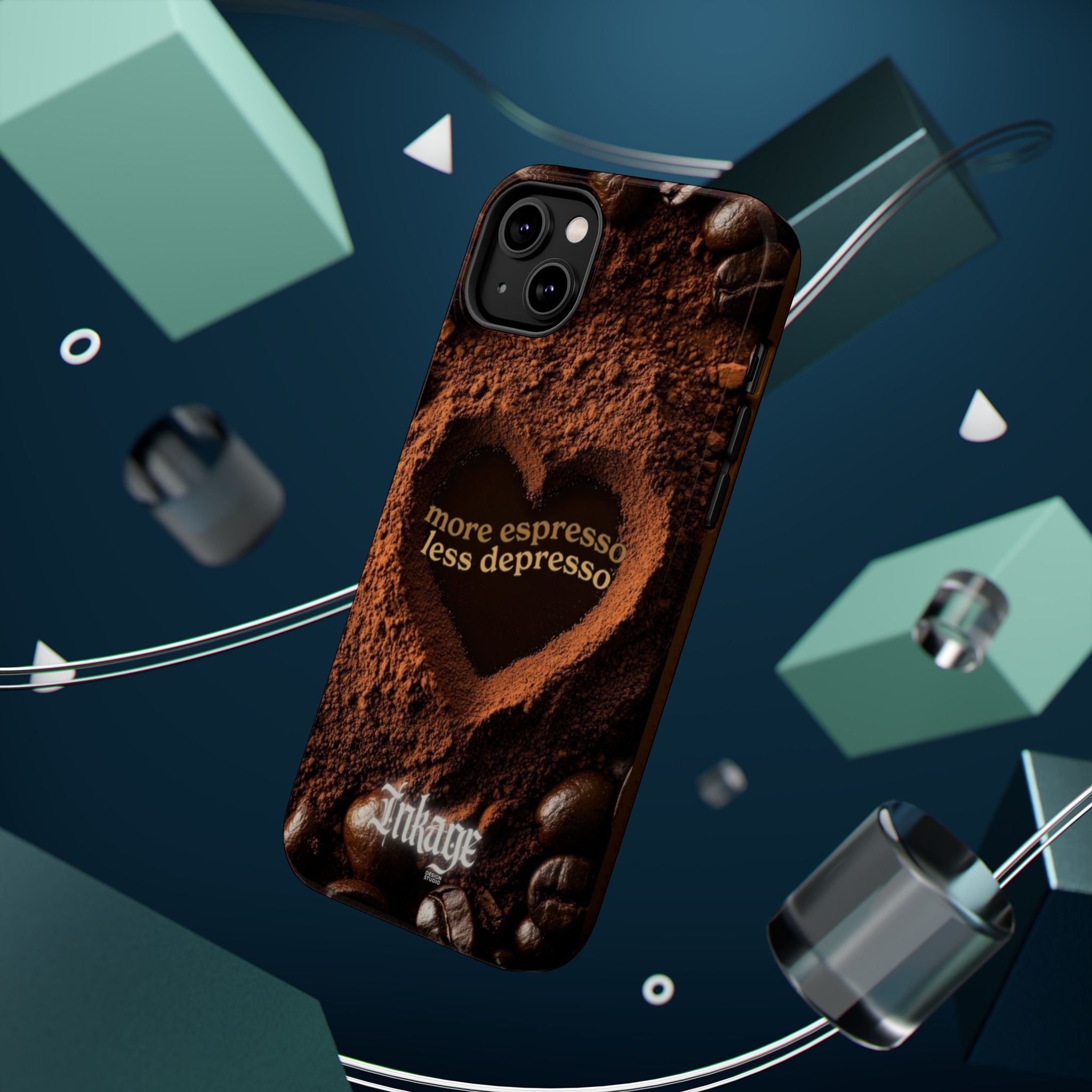 "More Espresso Less Depresso" Quote Magnetic Phone Cases