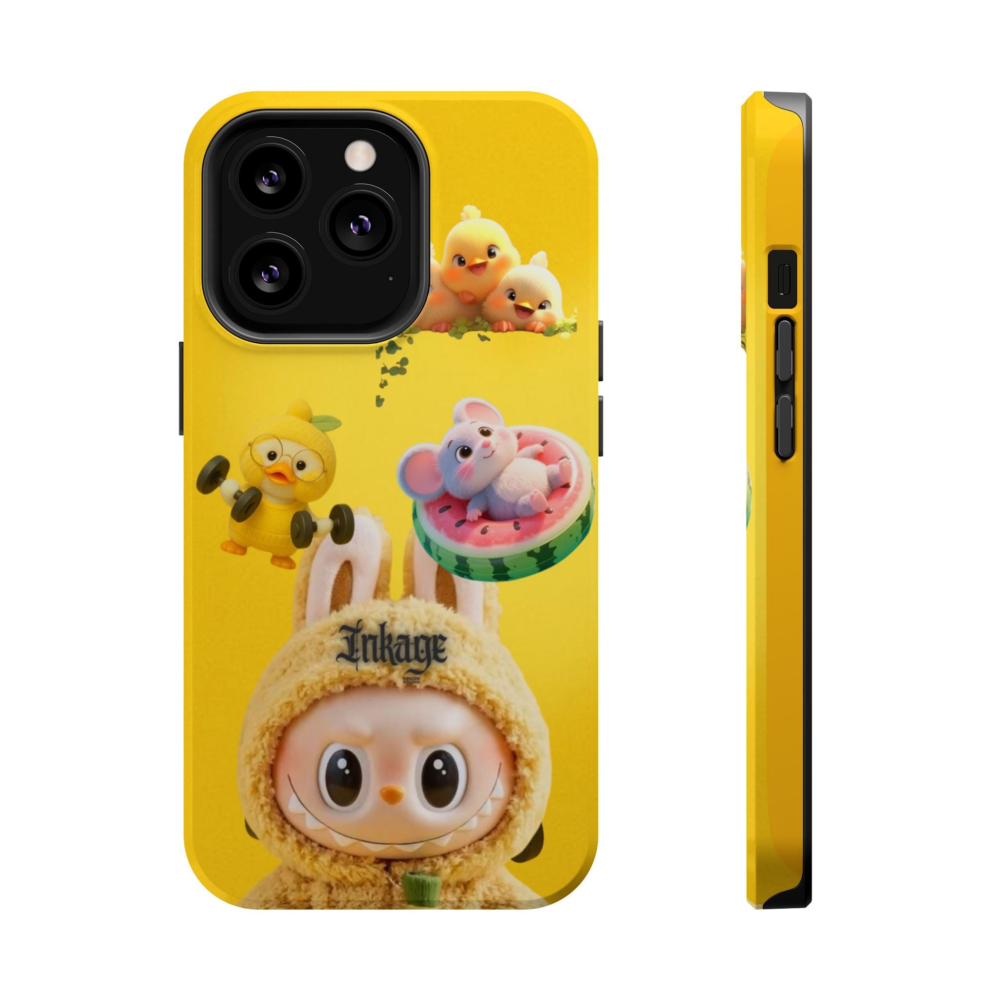 Yellow Cutie Labubu Magnetic Phone Cases (Animation)
