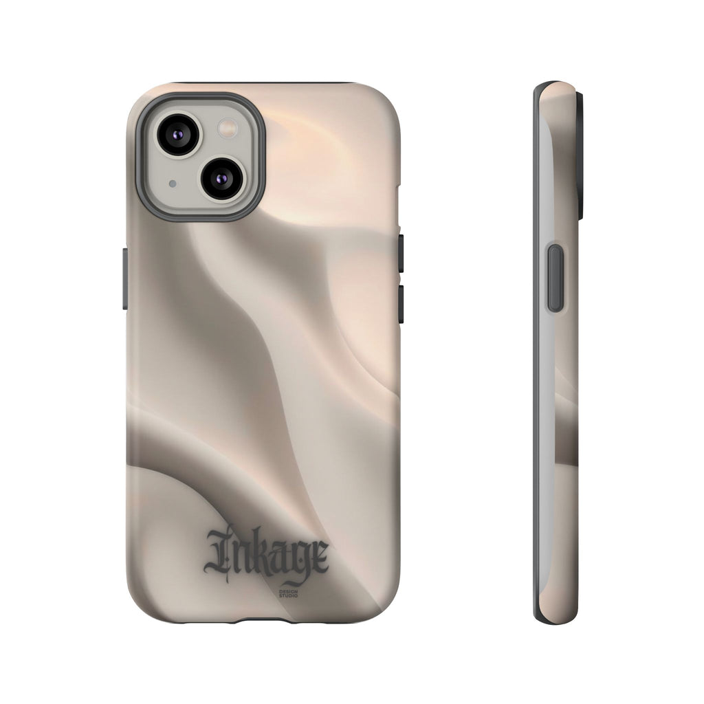 Beige Wavy Flow Tough Phone Case (Minimal)