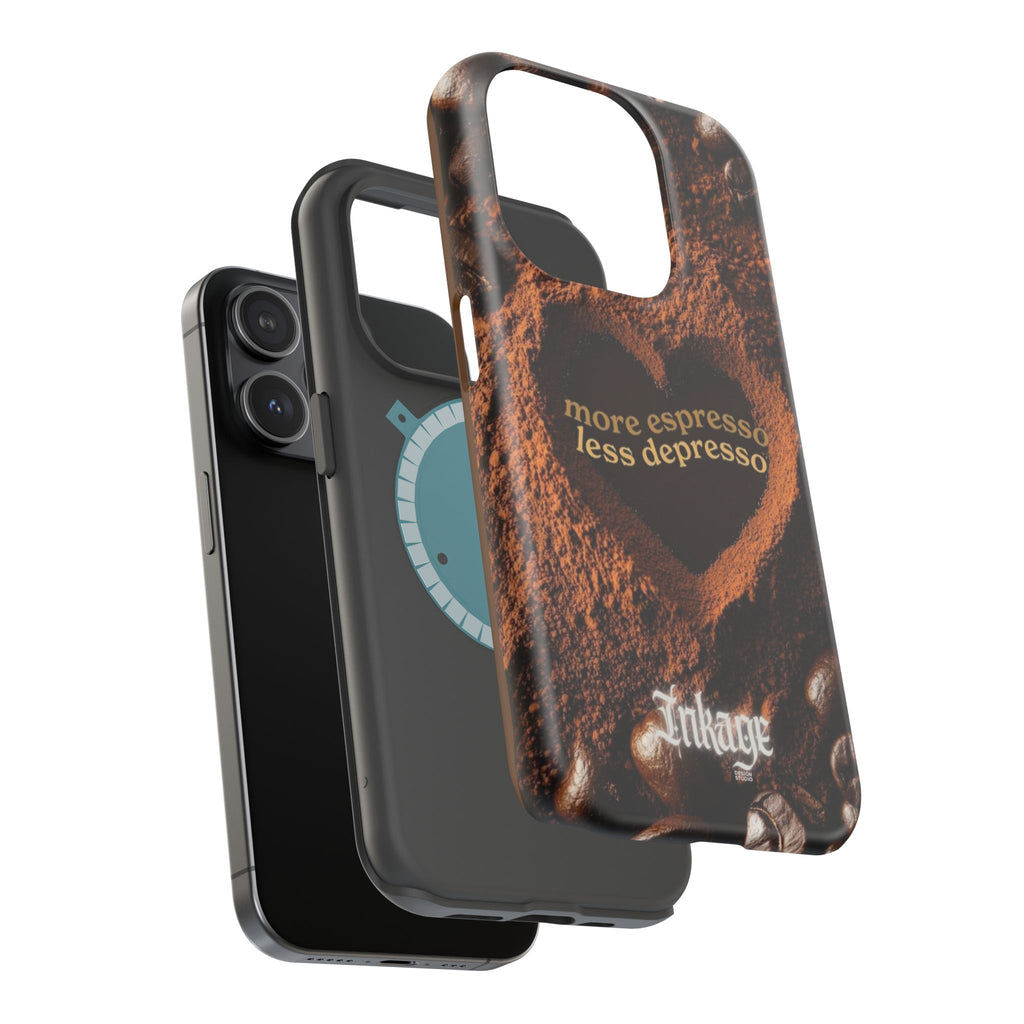 "More Espresso Less Depresso" Quote Magnetic Phone Cases