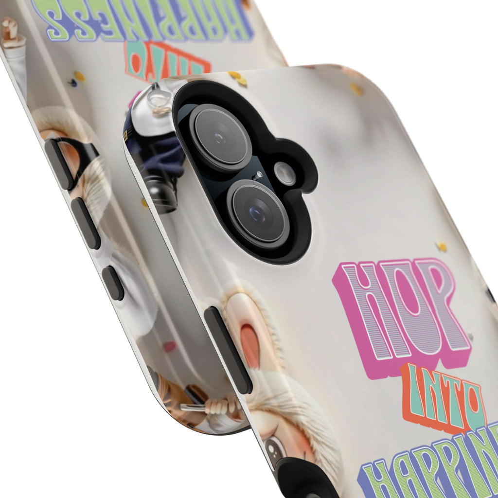 "Hop Into Happiness" Quote Magnetic Phone Case (Animation)