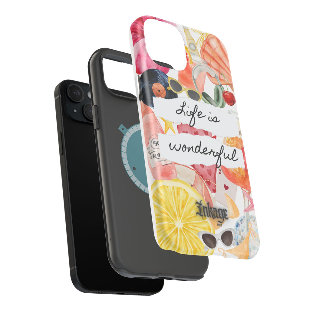 "Life is Wonderful" Quote Magnetic Phone Cases