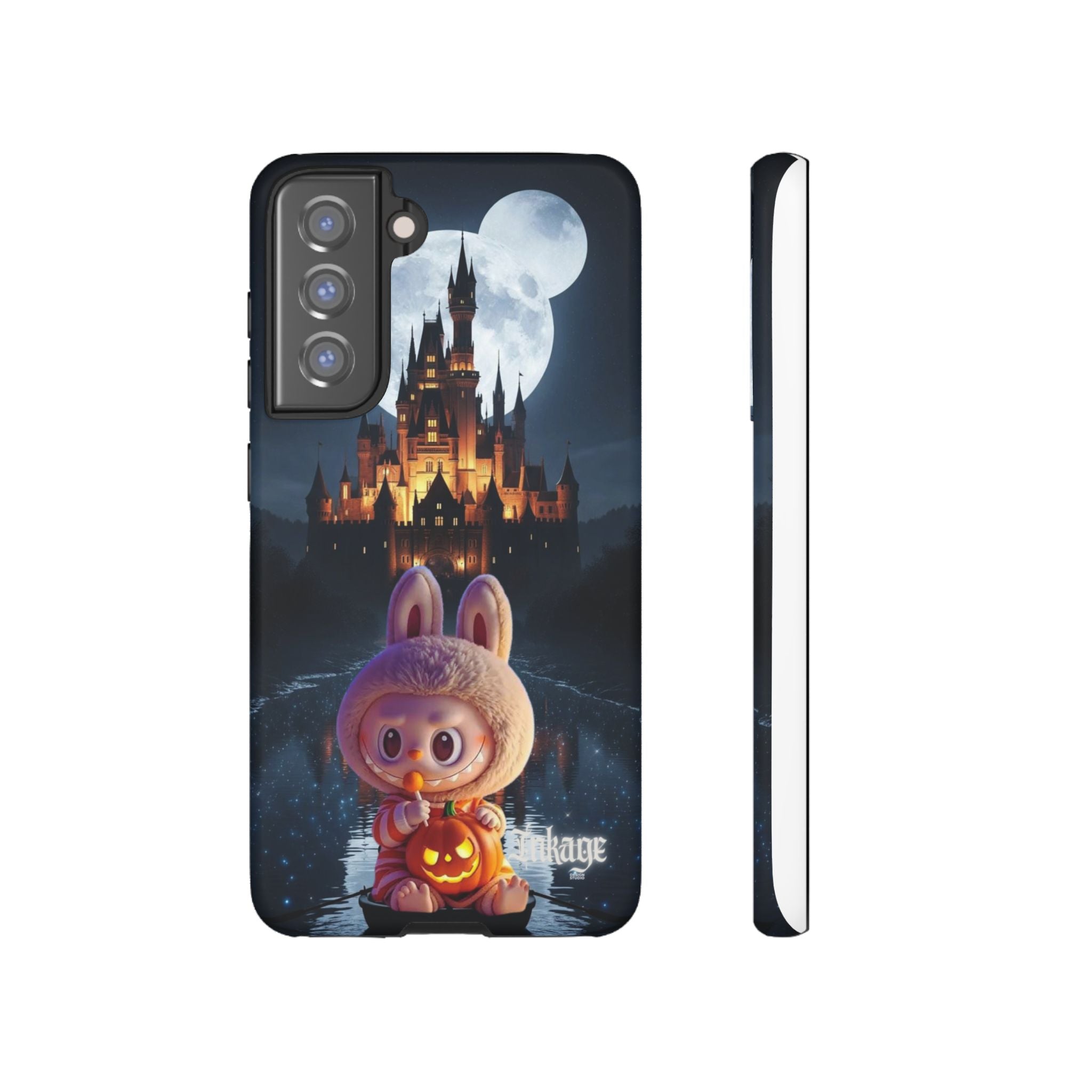 Labubu Halloween On Disney Boat Tough Phone Cases (Season, Animation)