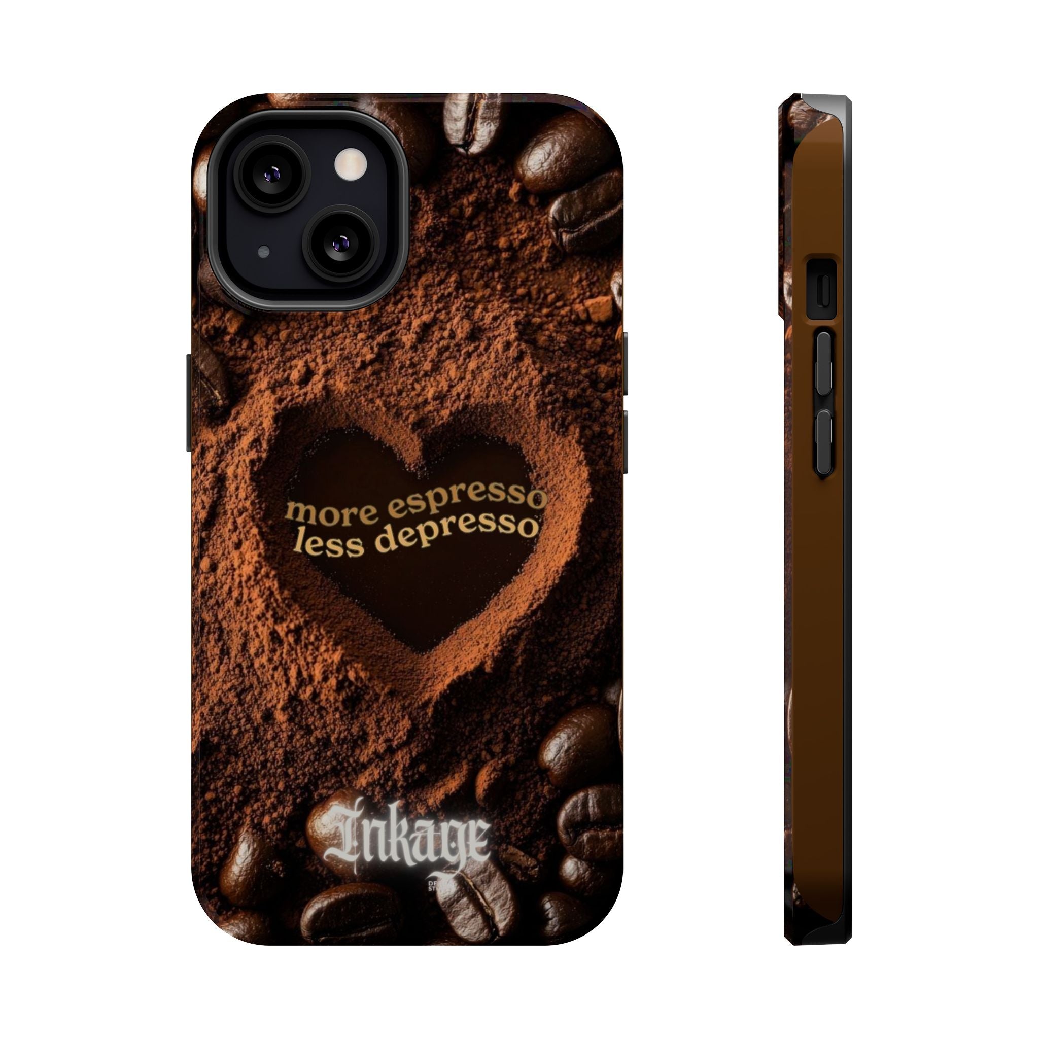"More Espresso Less Depresso" Magnetic Phone Cases (Quote)