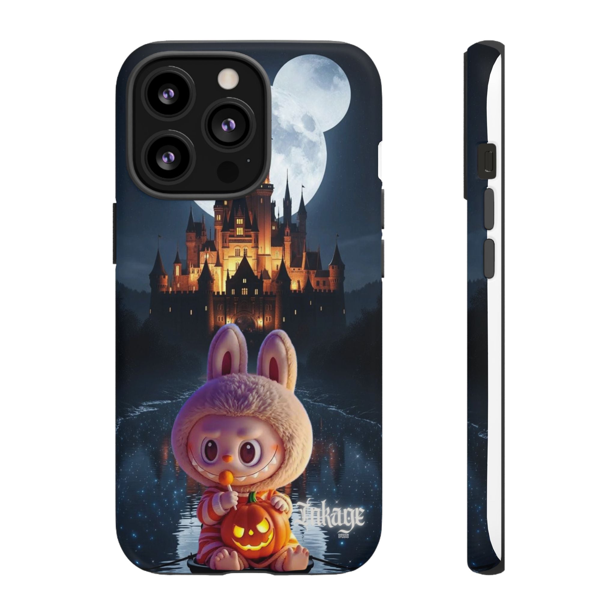 Labubu Halloween On Disney Boat Tough Phone Cases (Season, Animation)