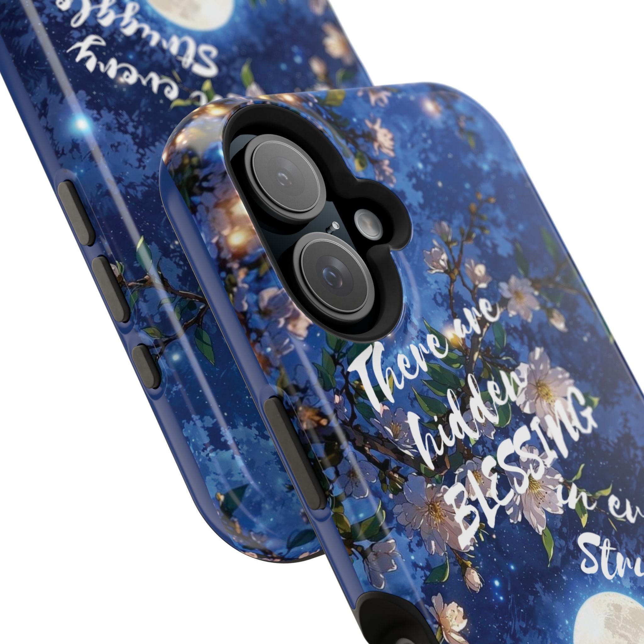 “Moonlit Blessing” Magnetic Phone Cases (Quote)