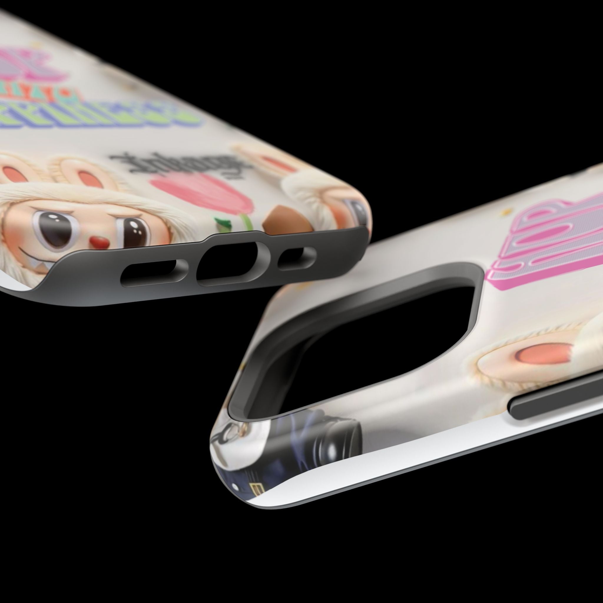 "Hop Into Happiness" Quote Magnetic Phone Case (Animation)