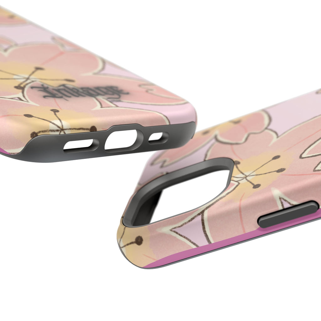 Charming Floral Magnetic Phone Case (Minimal)