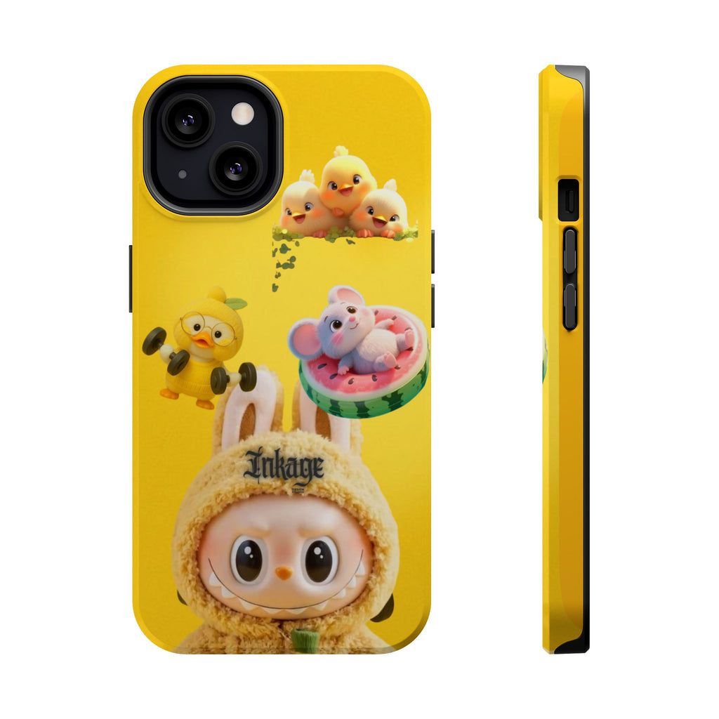 Yellow Cutie Labubu Magnetic Phone Cases (Animation)
