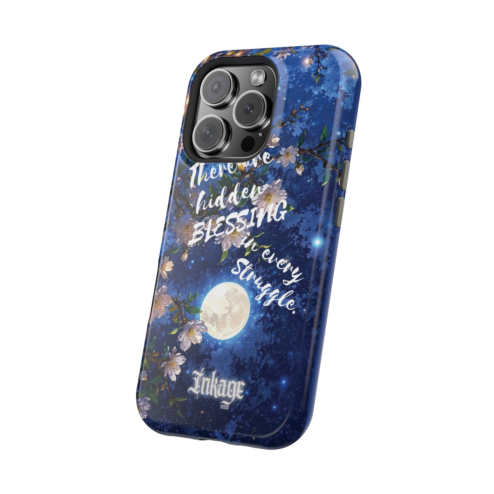“Moonlit Blessing” Magnetic Phone Cases (Quote)