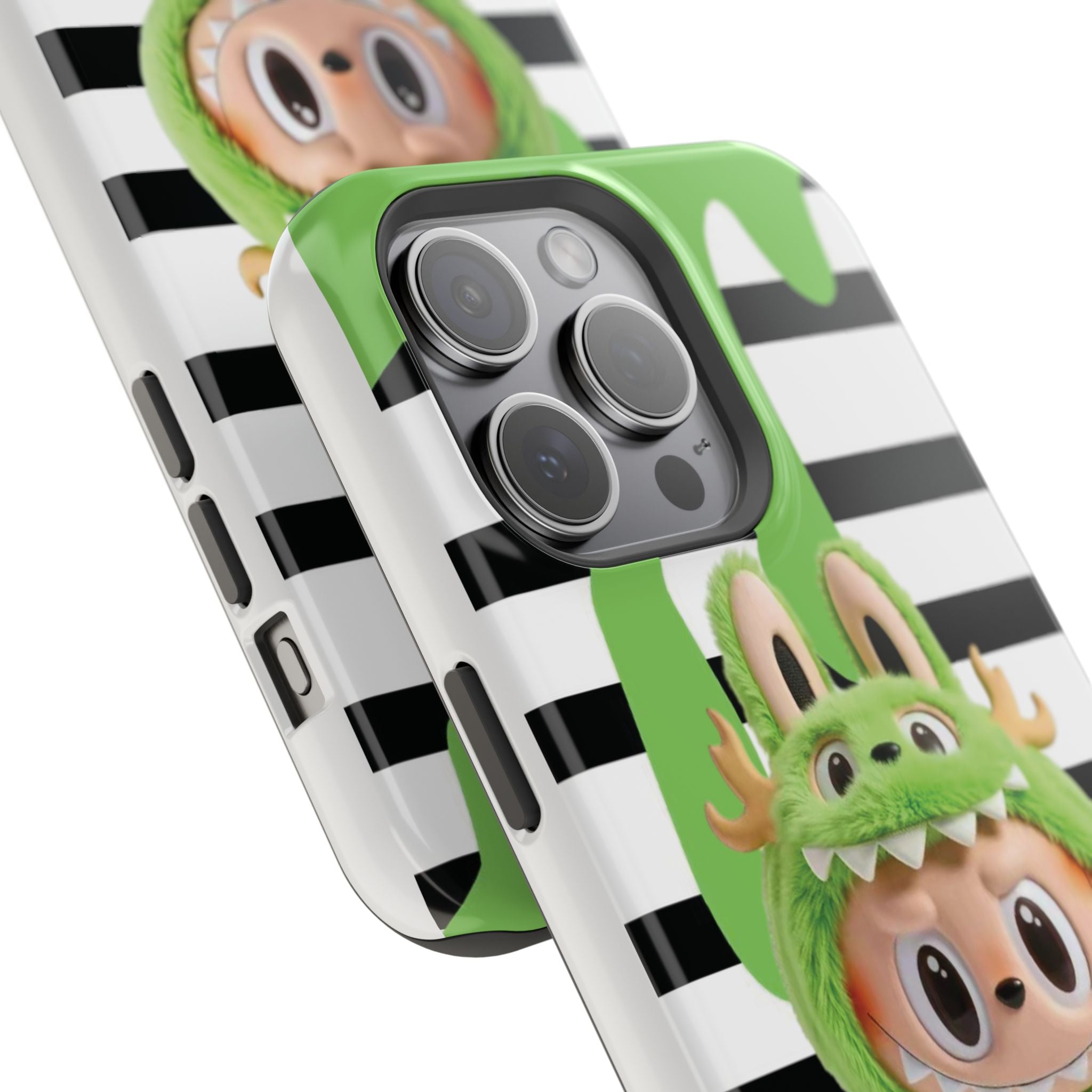 Greenie Labubu Spooky Magnetic Phone Case (Animation)