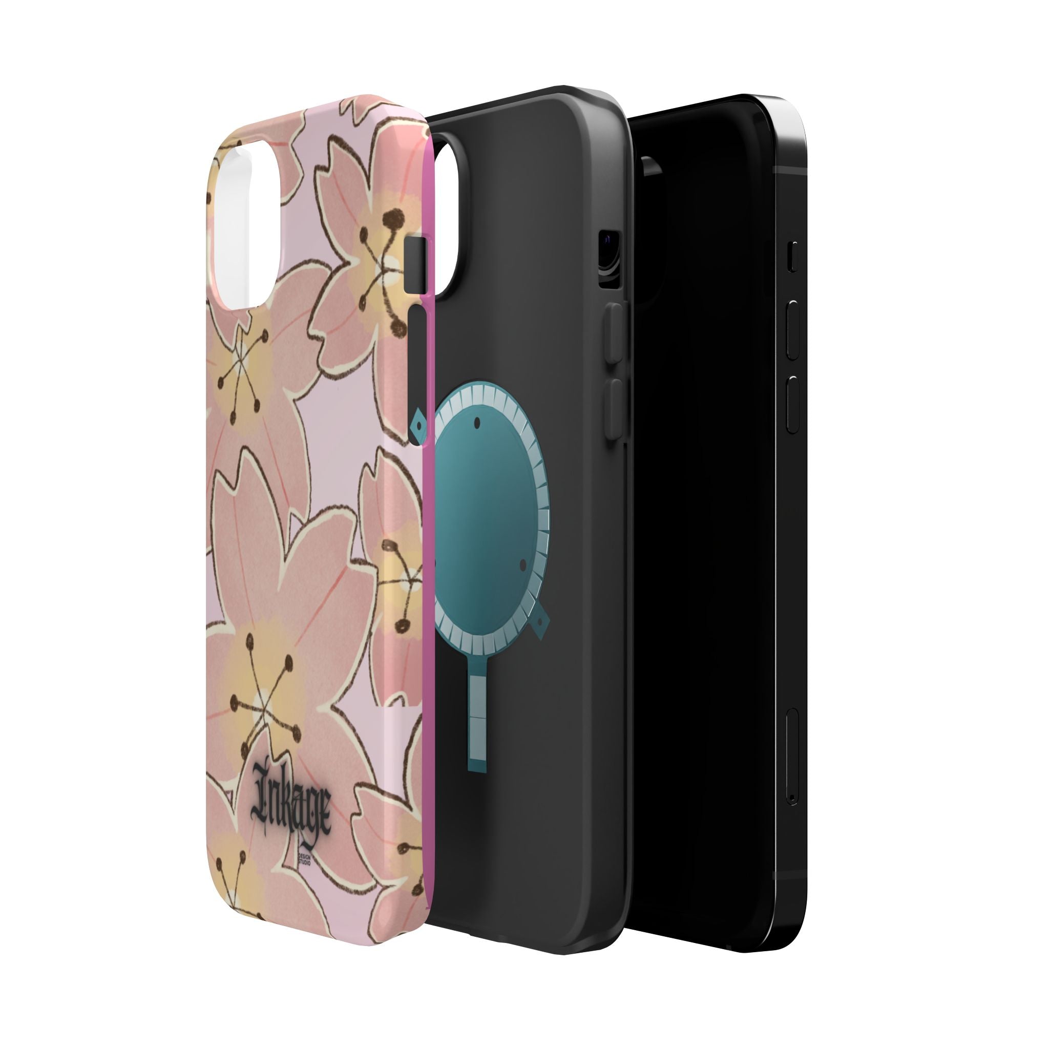Charming Floral Magnetic Phone Case (Minimal)