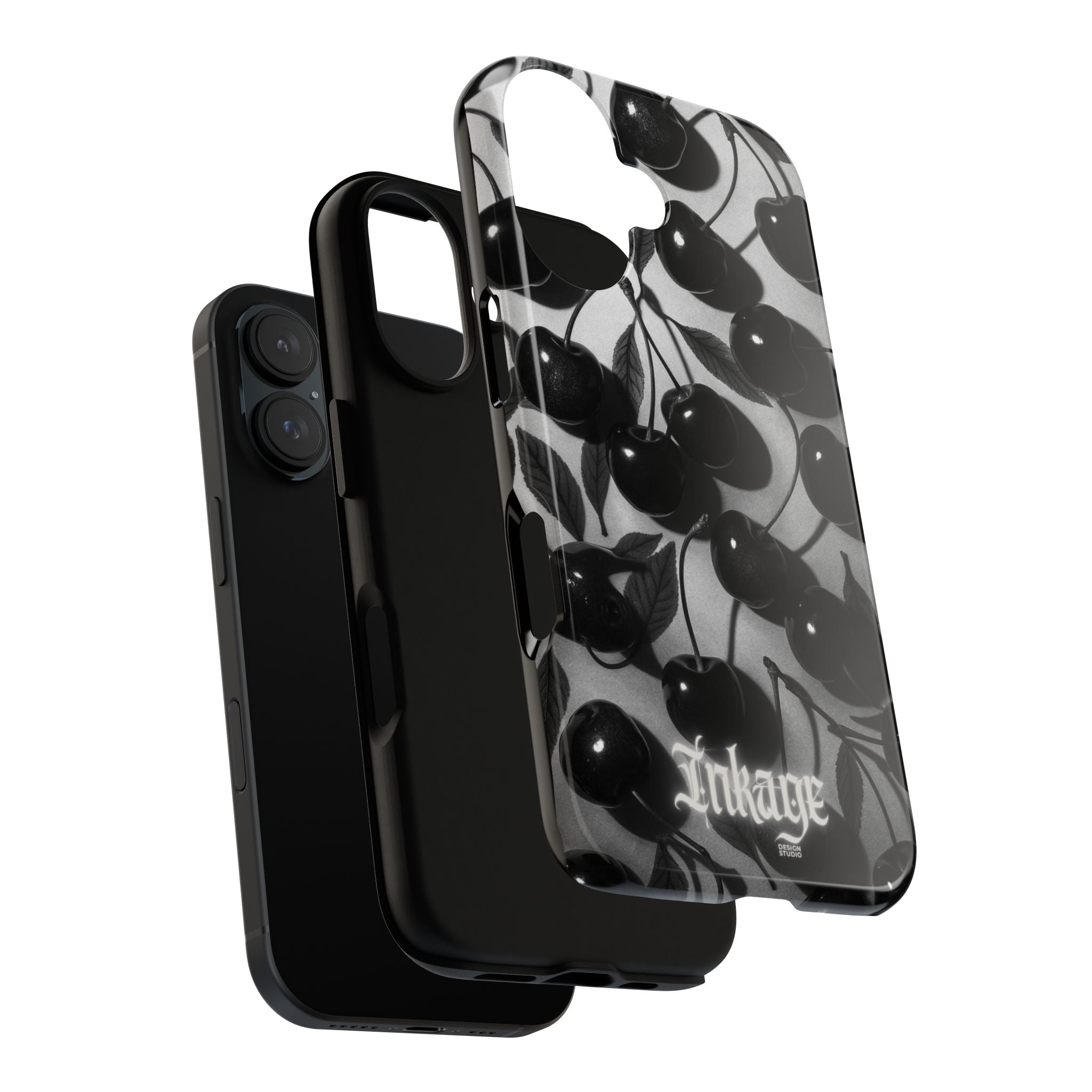 Black Cherry Print Tough Phone Cases (Minimal)