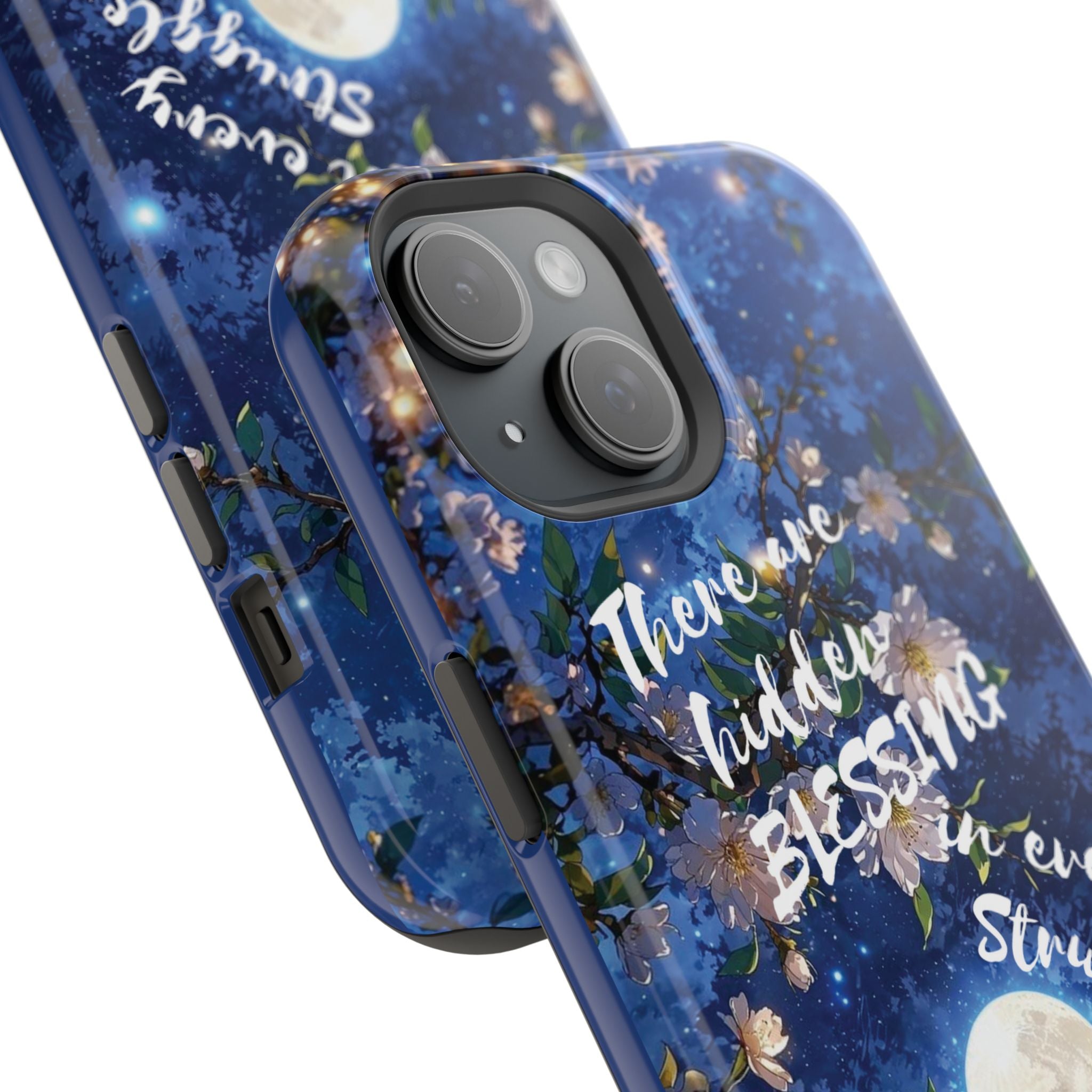 “Moonlit Blessing” Magnetic Phone Cases (Quote)