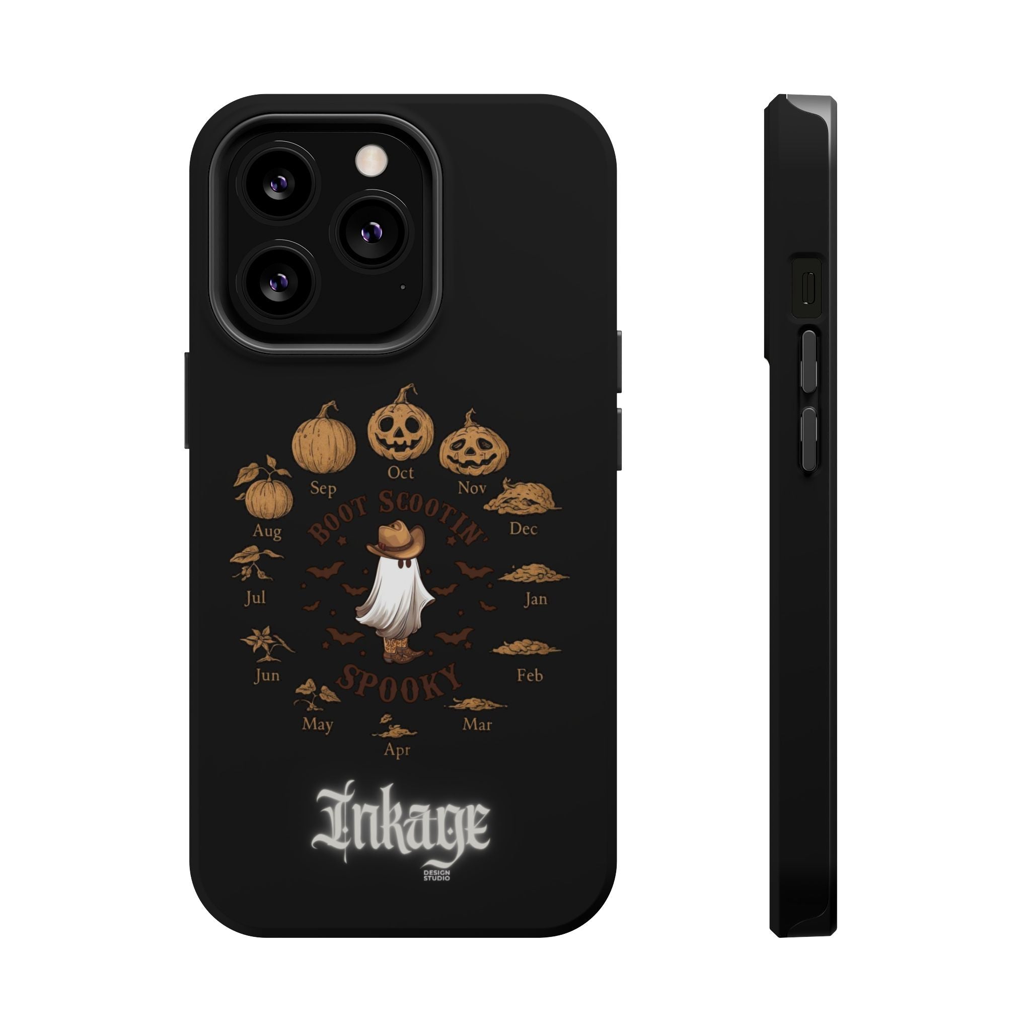 Spooky Boot Halloween Pumpkin Magnetic Phone Case (Season)