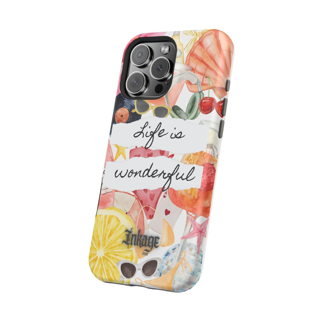 "Life is Wonderful" Quote Magnetic Phone Cases