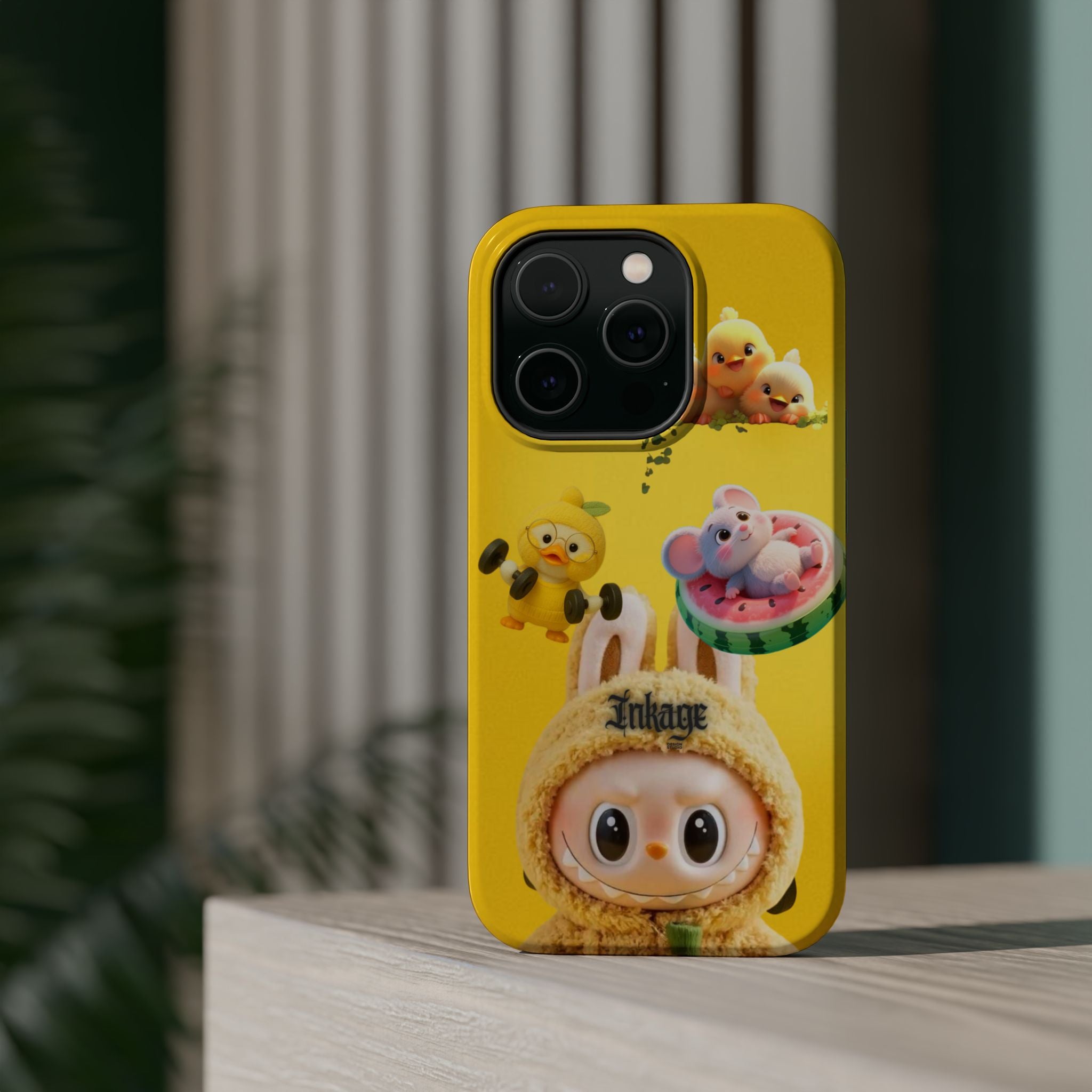 Yellow Cutie Labubu Magnetic Phone Cases (Animation)