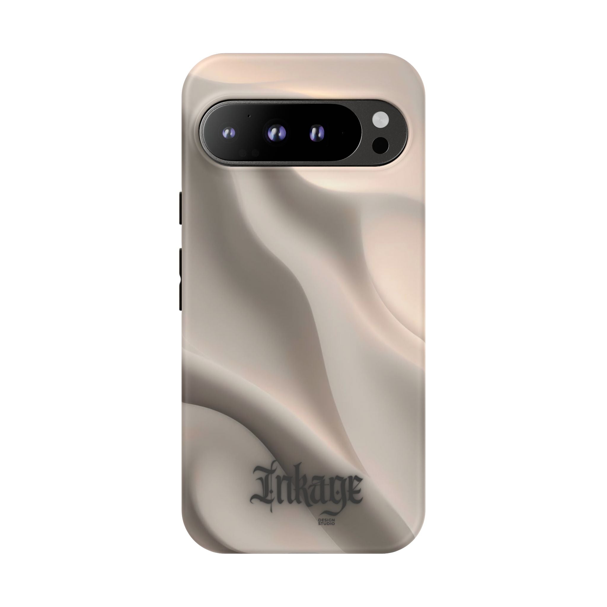 Beige Wavy Flow Tough Phone Case (Minimal)