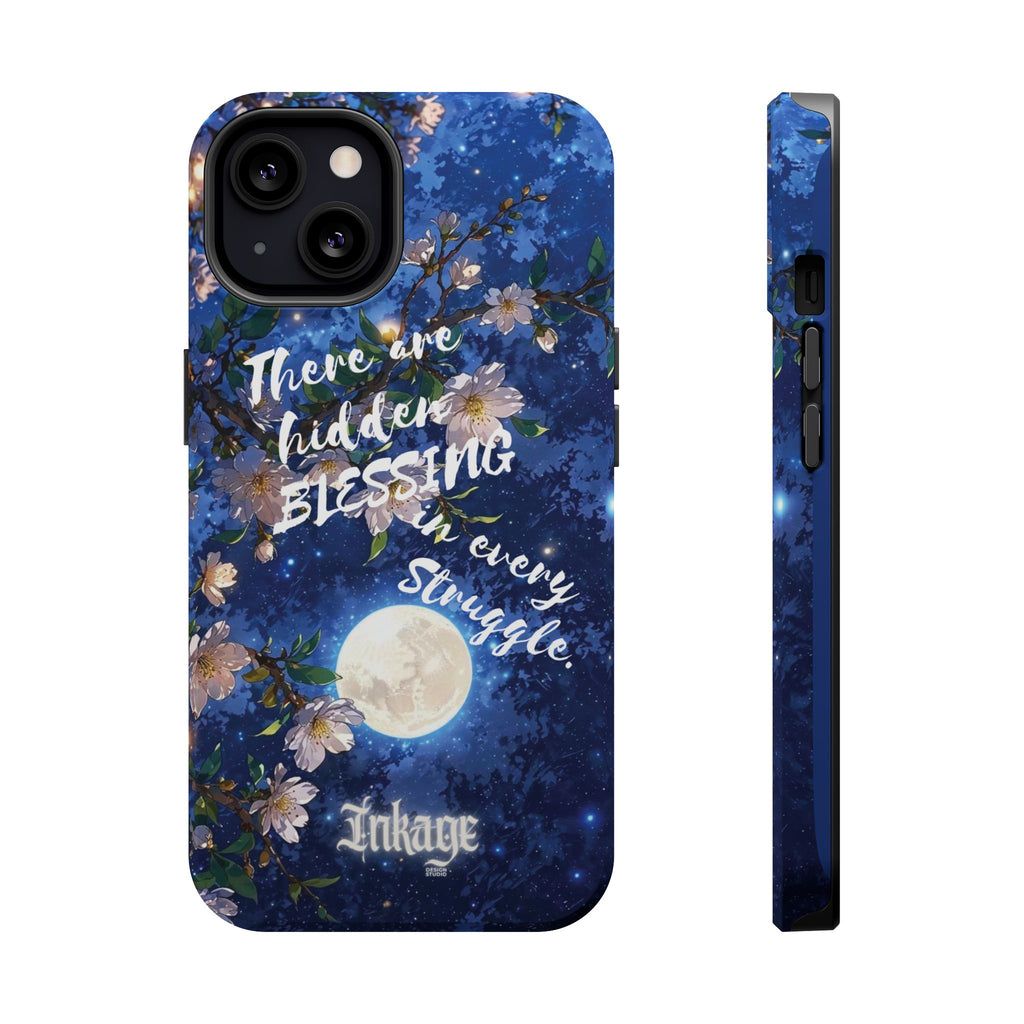 “Moonlit Blessing” Quote Magnetic Phone Cases