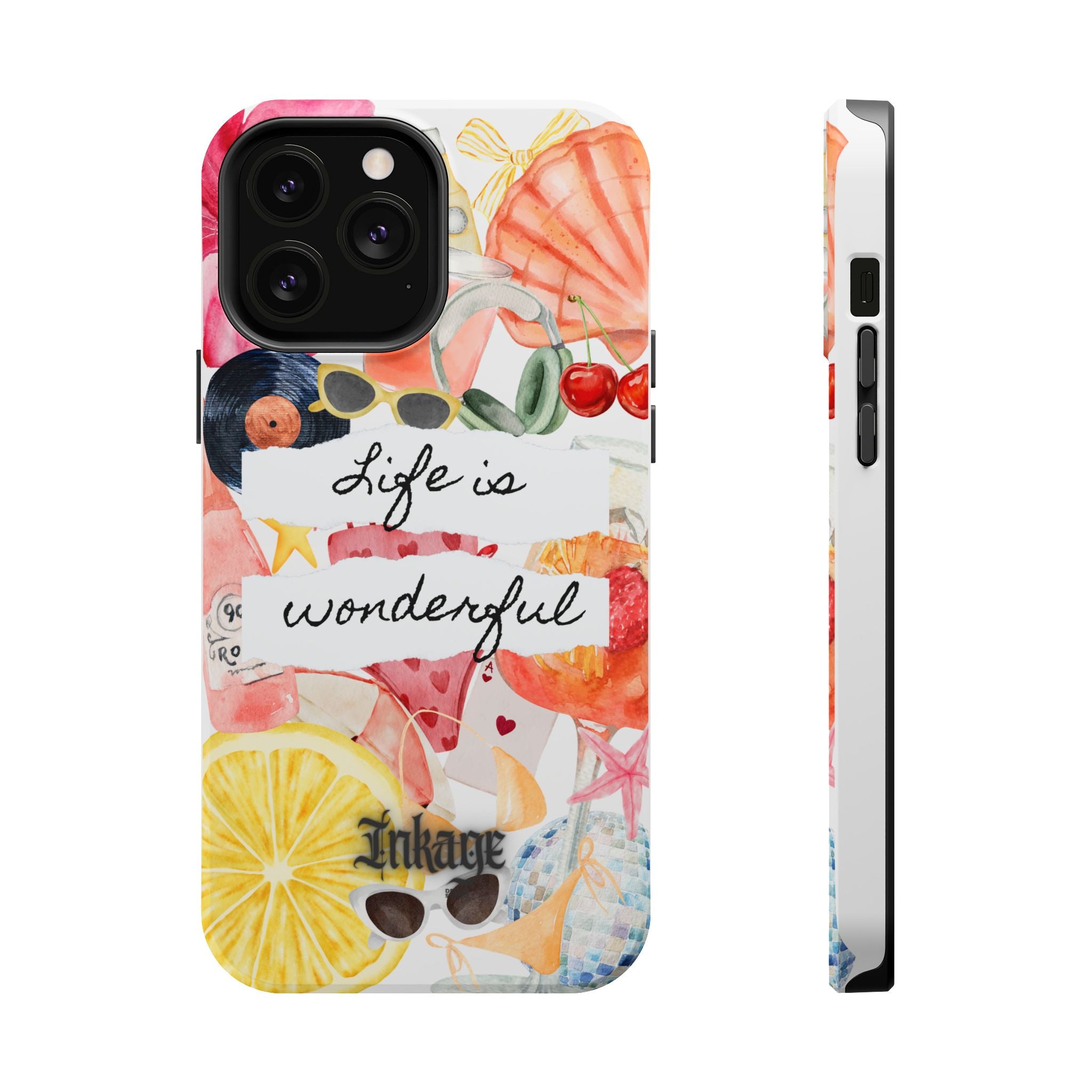 "Life is Wonderful" Quote Magnetic Phone Cases (Quote)
