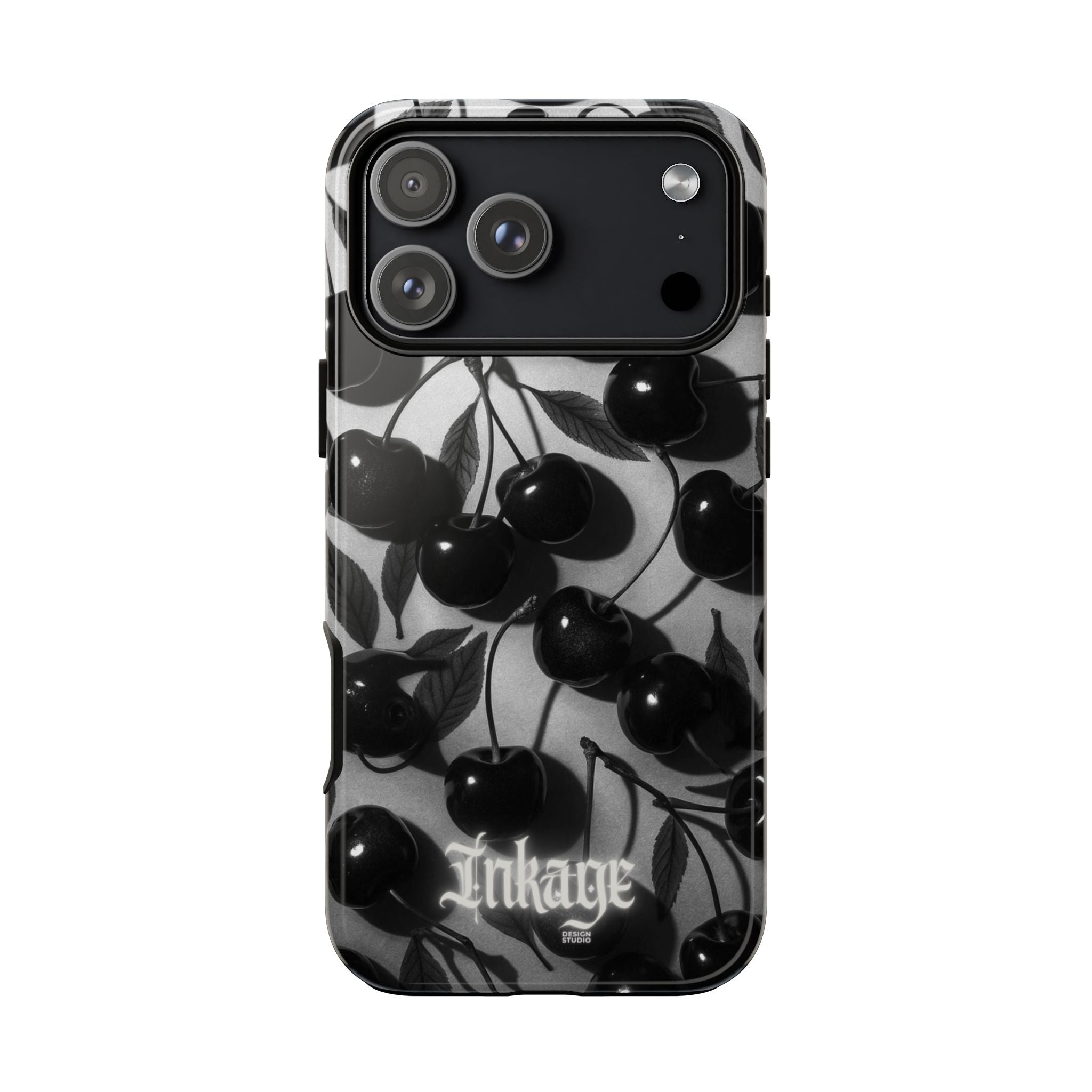 Black Cherry Print Tough Phone Cases (Minimal)