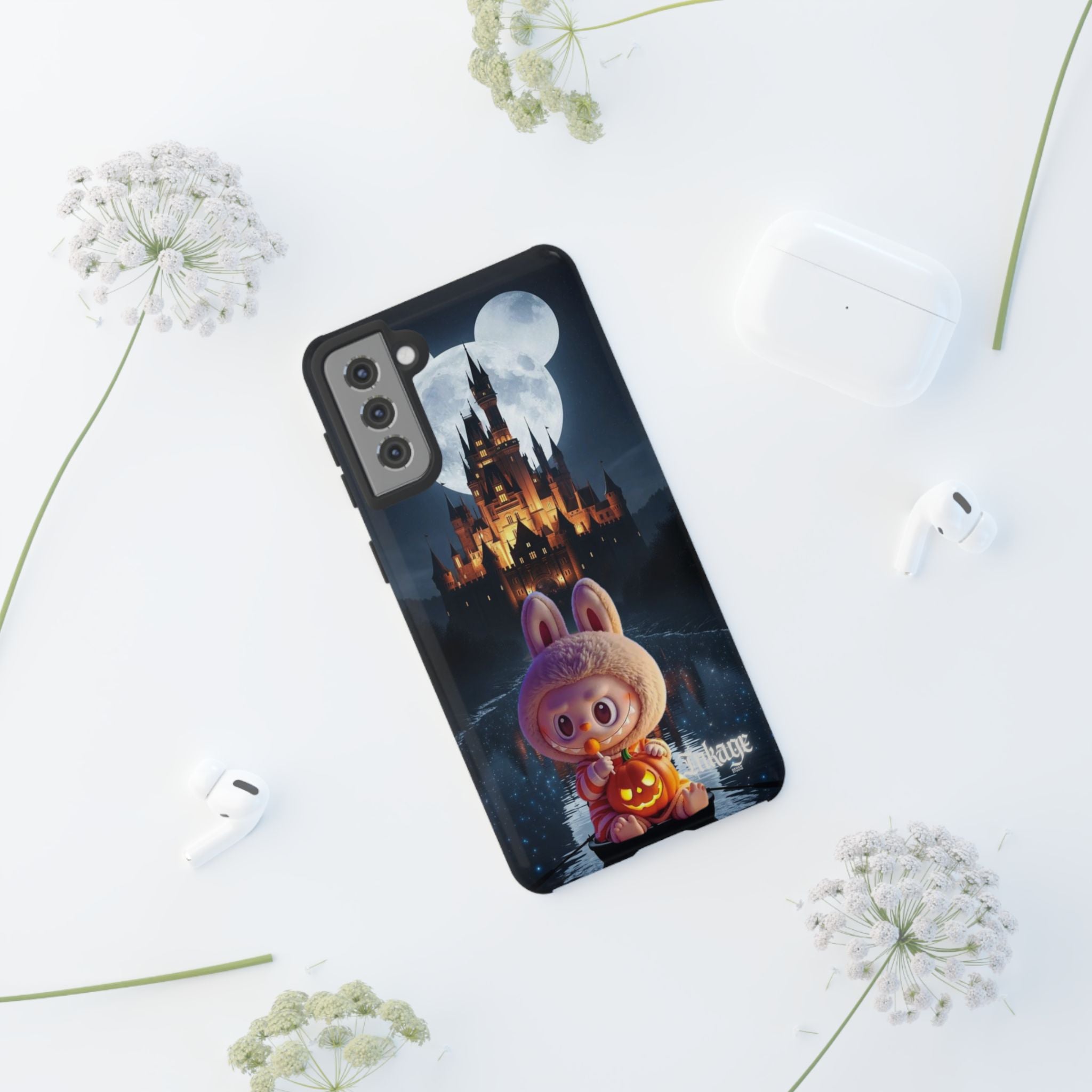 Labubu Halloween On Disney Boat Tough Phone Cases (Season, Animation)