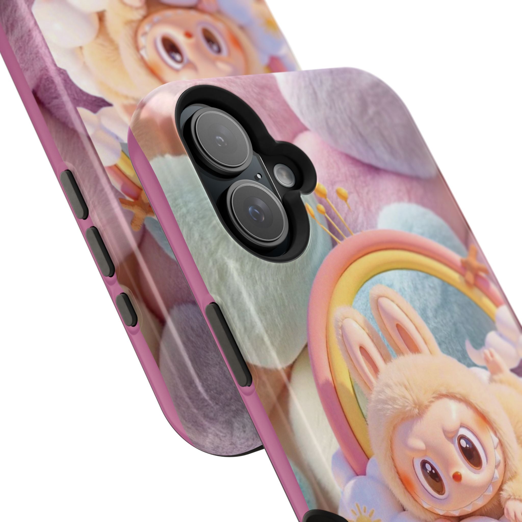 Pastel Rainbow Labubu Magnetic Phone Cases(Animation)