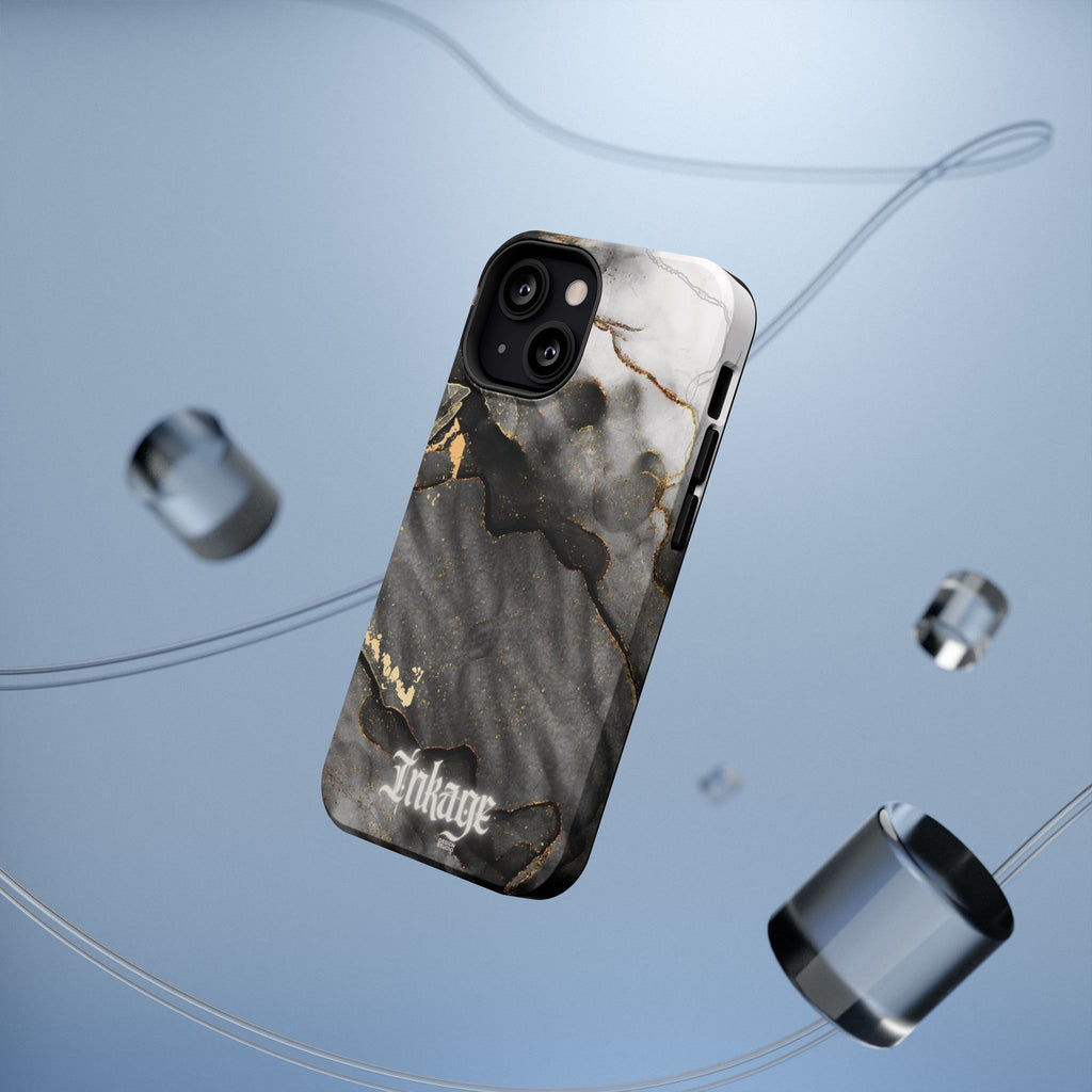White Noir Marble Gold Foil Magnetic Phone Cases