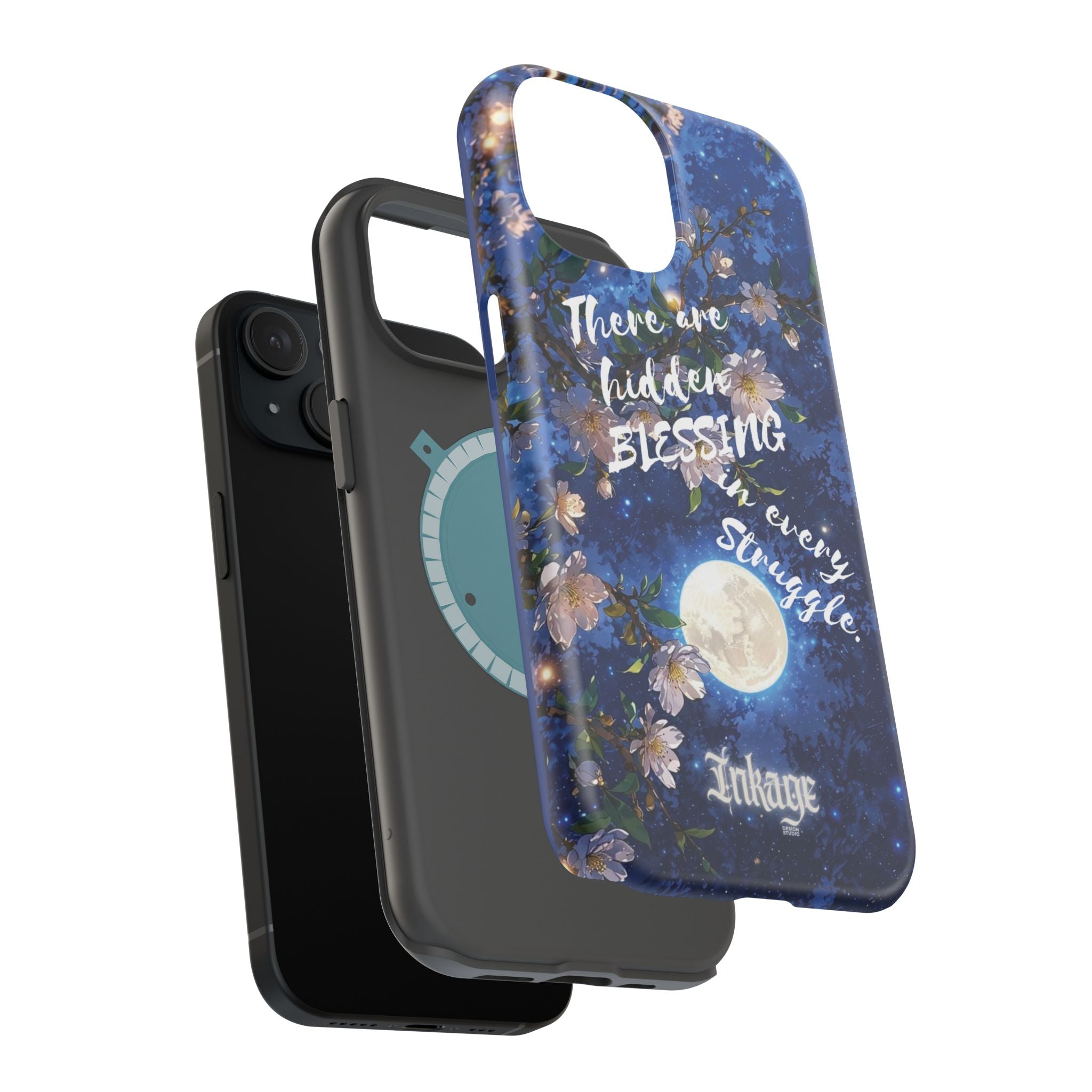“Moonlit Blessing” Quote Magnetic Phone Cases